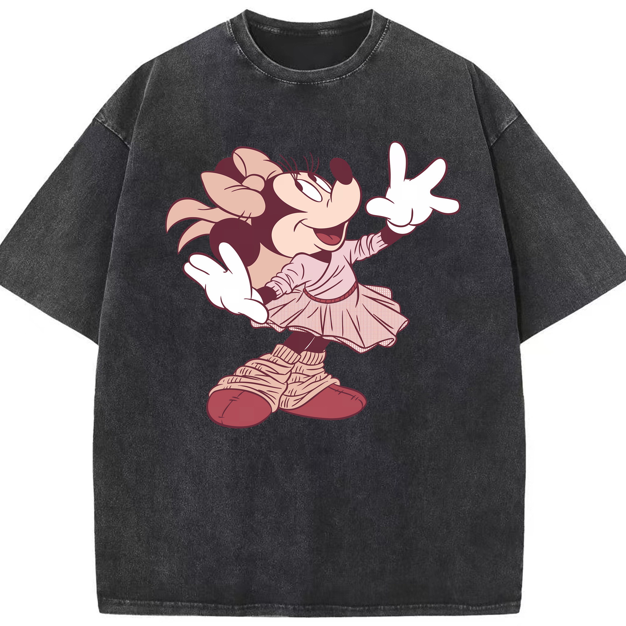 （画像用） ミッキーマウス Mickey Mouse 綿100% ヴィンテージ風 半袖Tシャツ（フロントプリント）