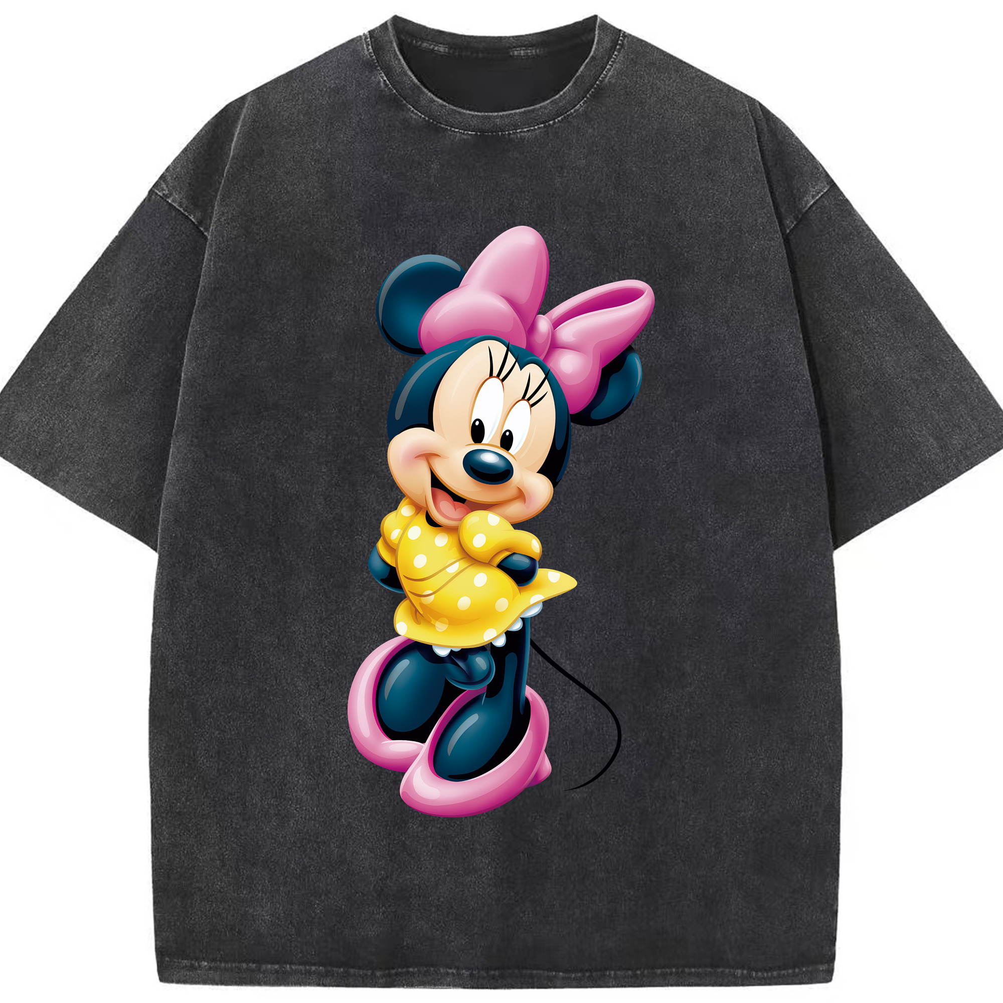 （画像用） ミッキーマウス Mickey Mouse 綿100% ヴィンテージ風 半袖Tシャツ（フロントプリント）