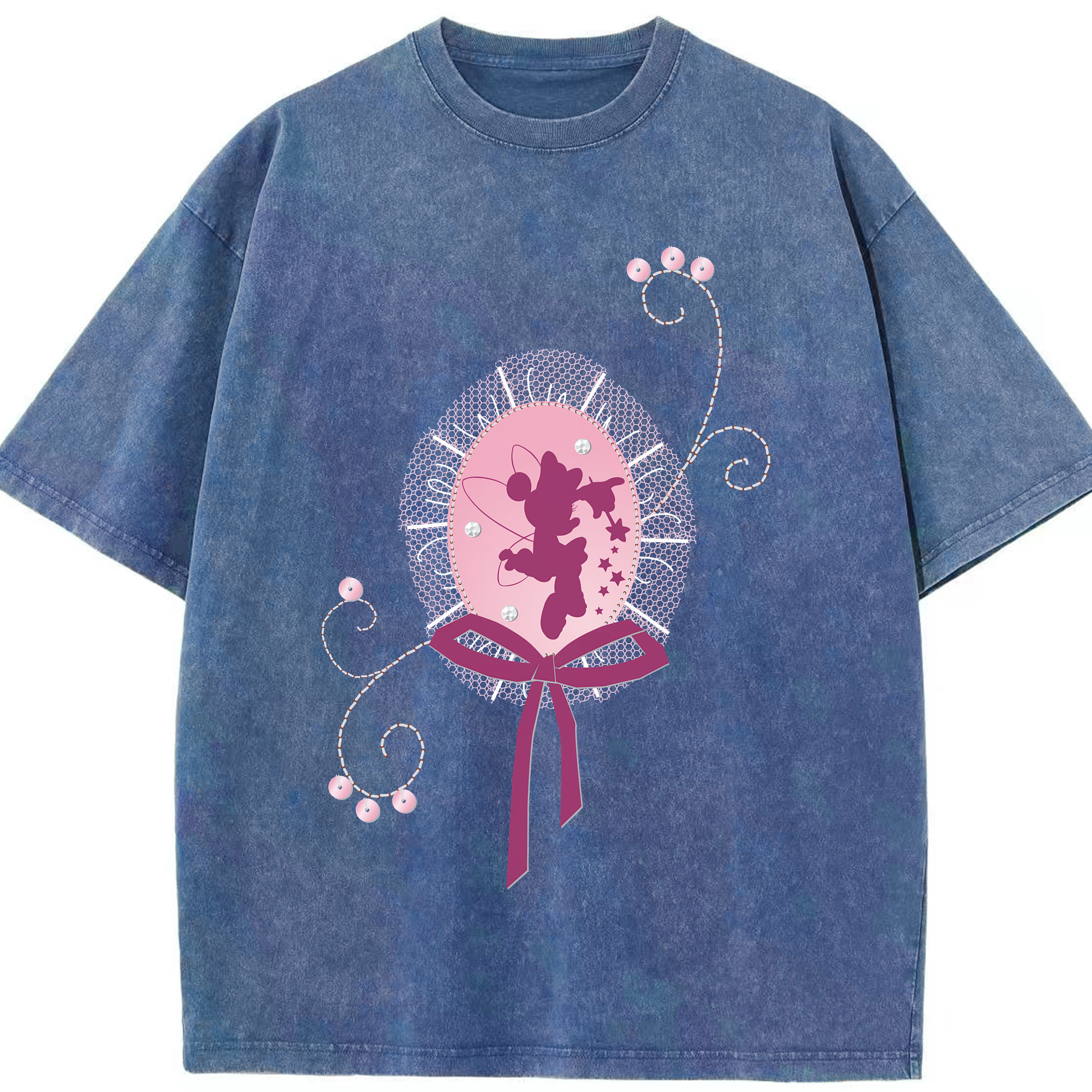 （画像用） ミッキーマウス Mickey Mouse 綿100% ヴィンテージ風 半袖Tシャツ（フロントプリント）