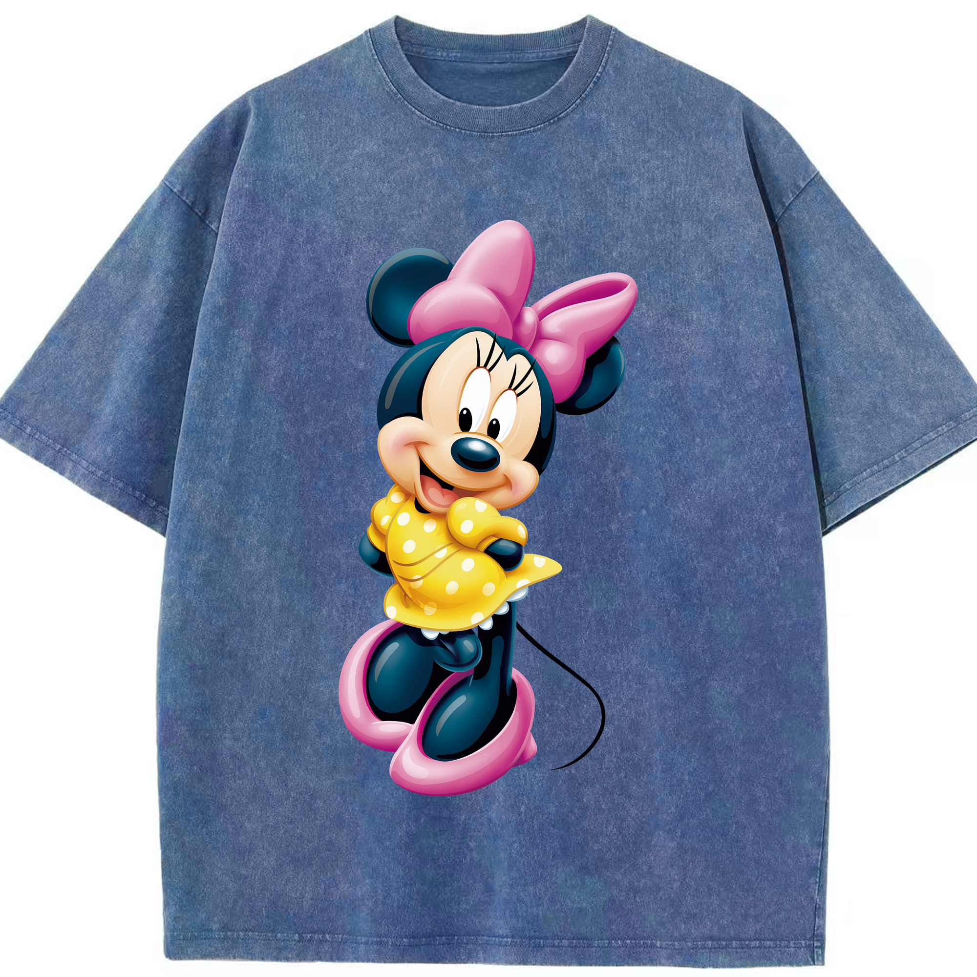 （画像用） ミッキーマウス Mickey Mouse 綿100% ヴィンテージ風 半袖Tシャツ（フロントプリント）