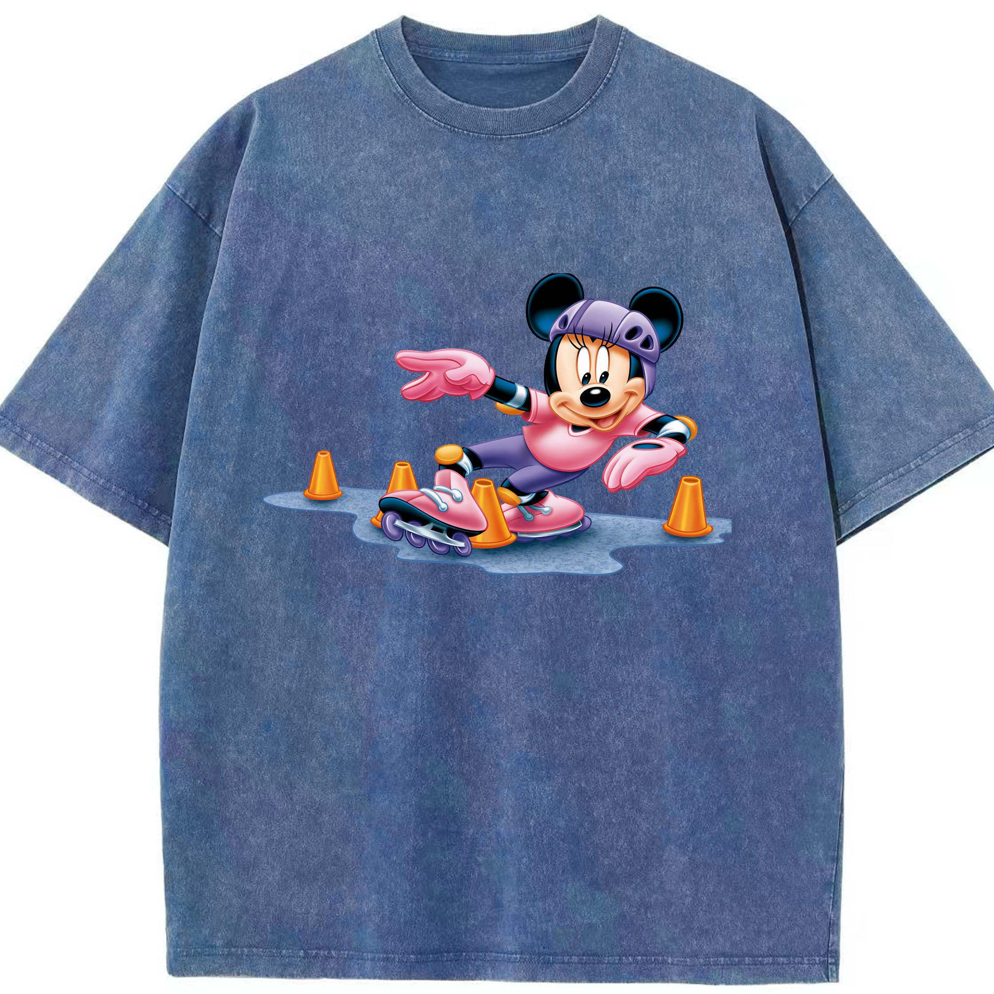 （画像用） ミッキーマウス Mickey Mouse 綿100% ヴィンテージ風 半袖Tシャツ（フロントプリント）