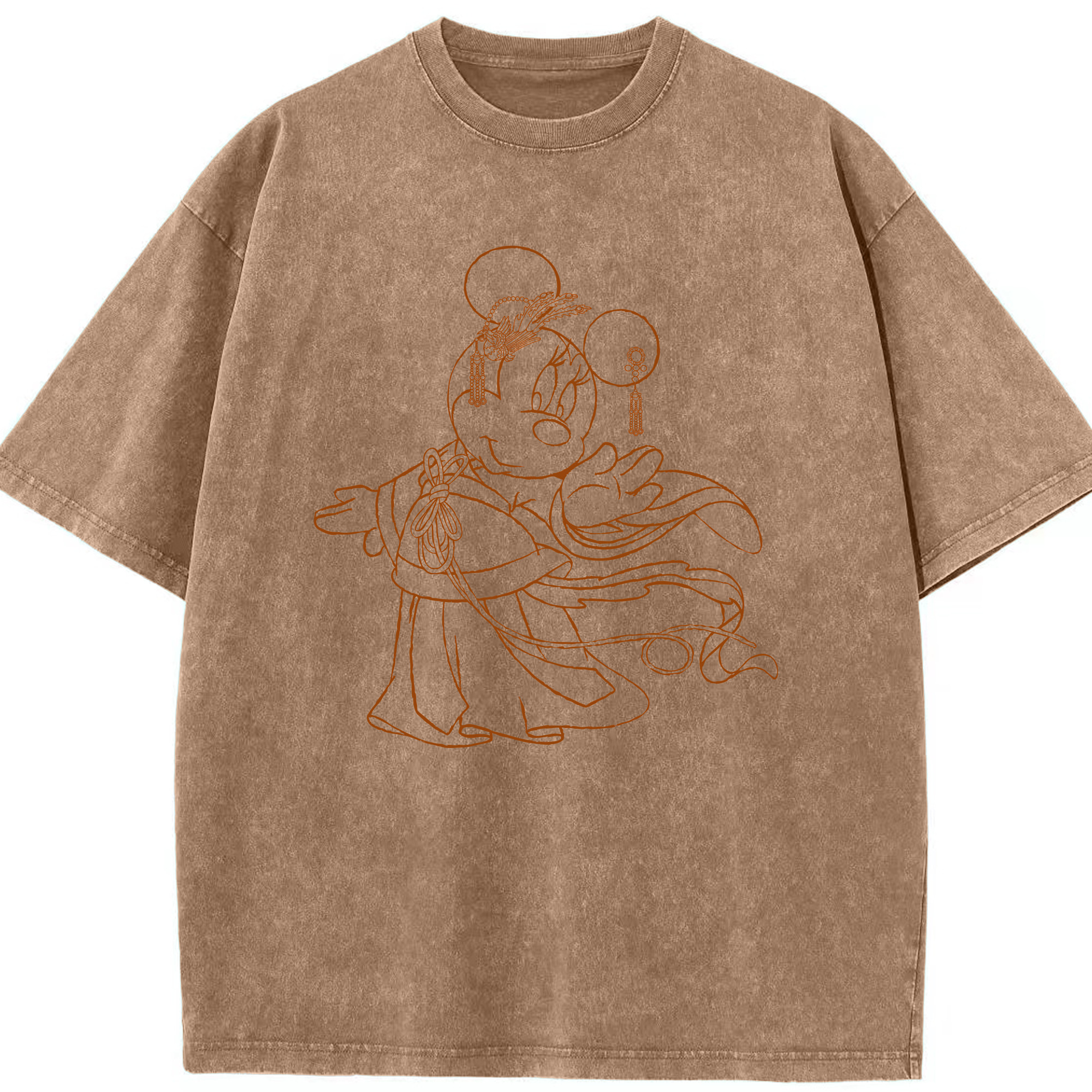 （画像用） ミッキーマウス Mickey Mouse 綿100% ヴィンテージ風 半袖Tシャツ（フロントプリント）