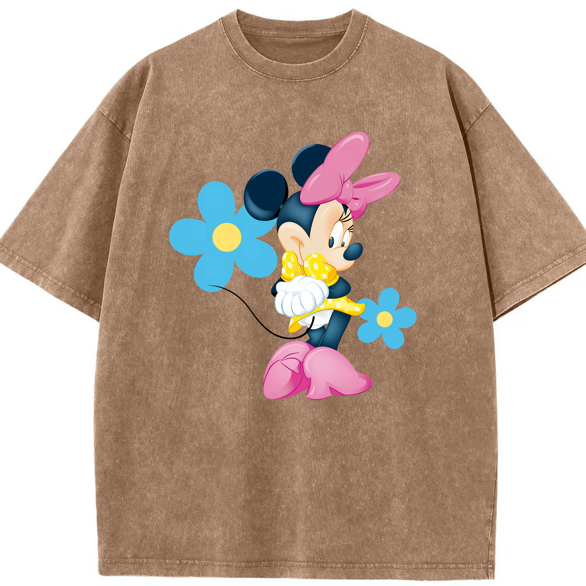 （画像用） ミッキーマウス Mickey Mouse 綿100% ヴィンテージ風 半袖Tシャツ（フロントプリント）