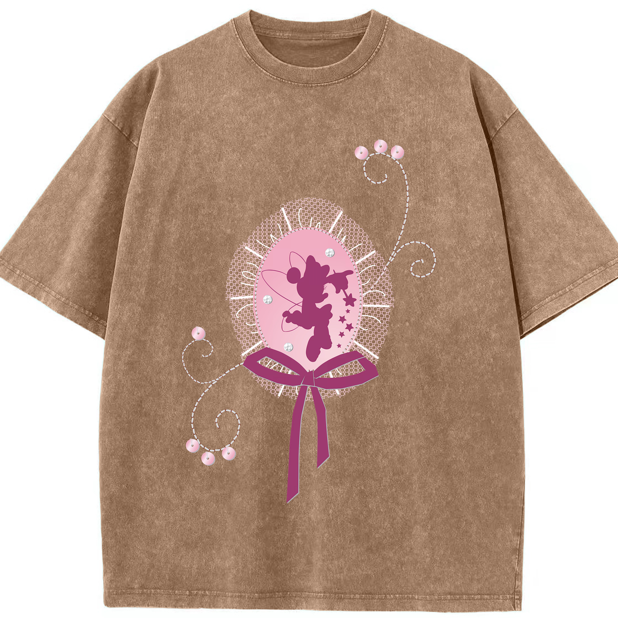 （画像用） ミッキーマウス Mickey Mouse 綿100% ヴィンテージ風 半袖Tシャツ（フロントプリント）