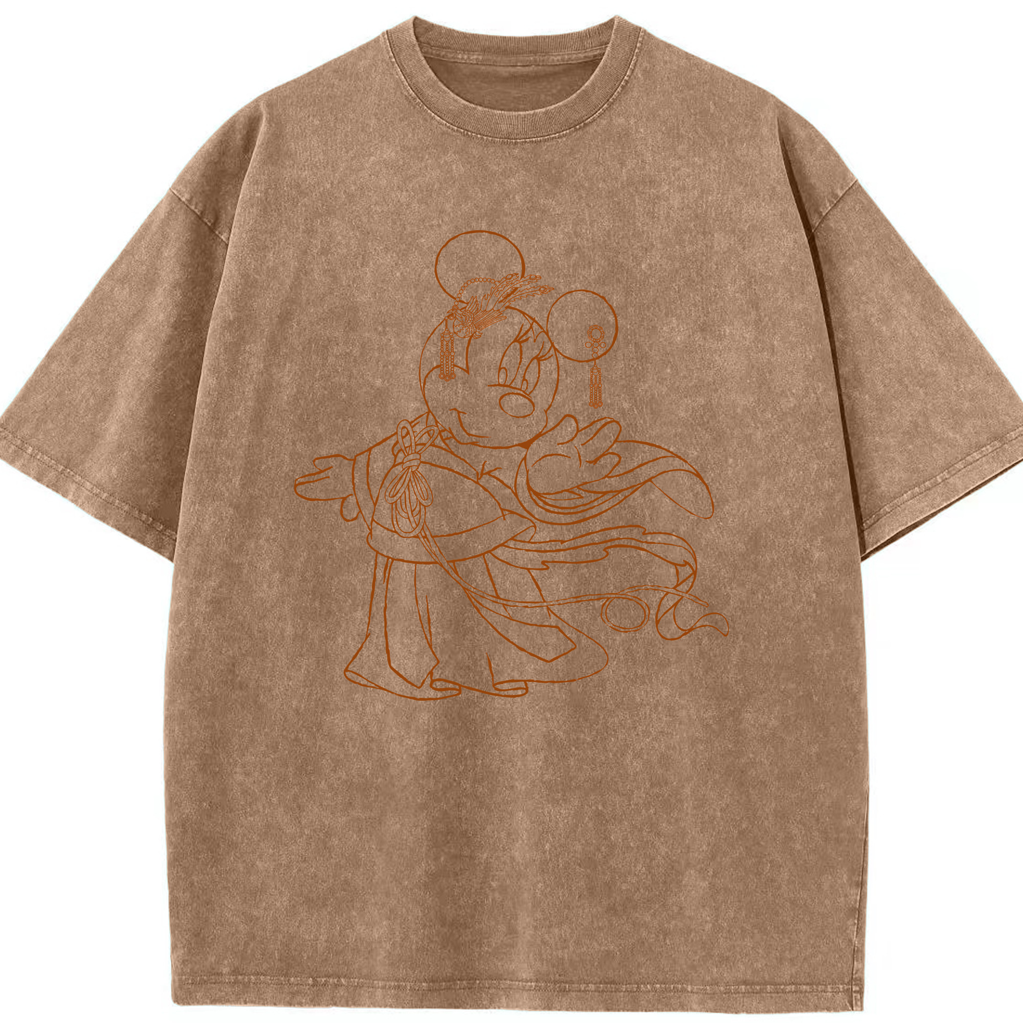（画像用） ミッキーマウス Mickey Mouse 綿100% ヴィンテージ風 半袖Tシャツ（フロントプリント）