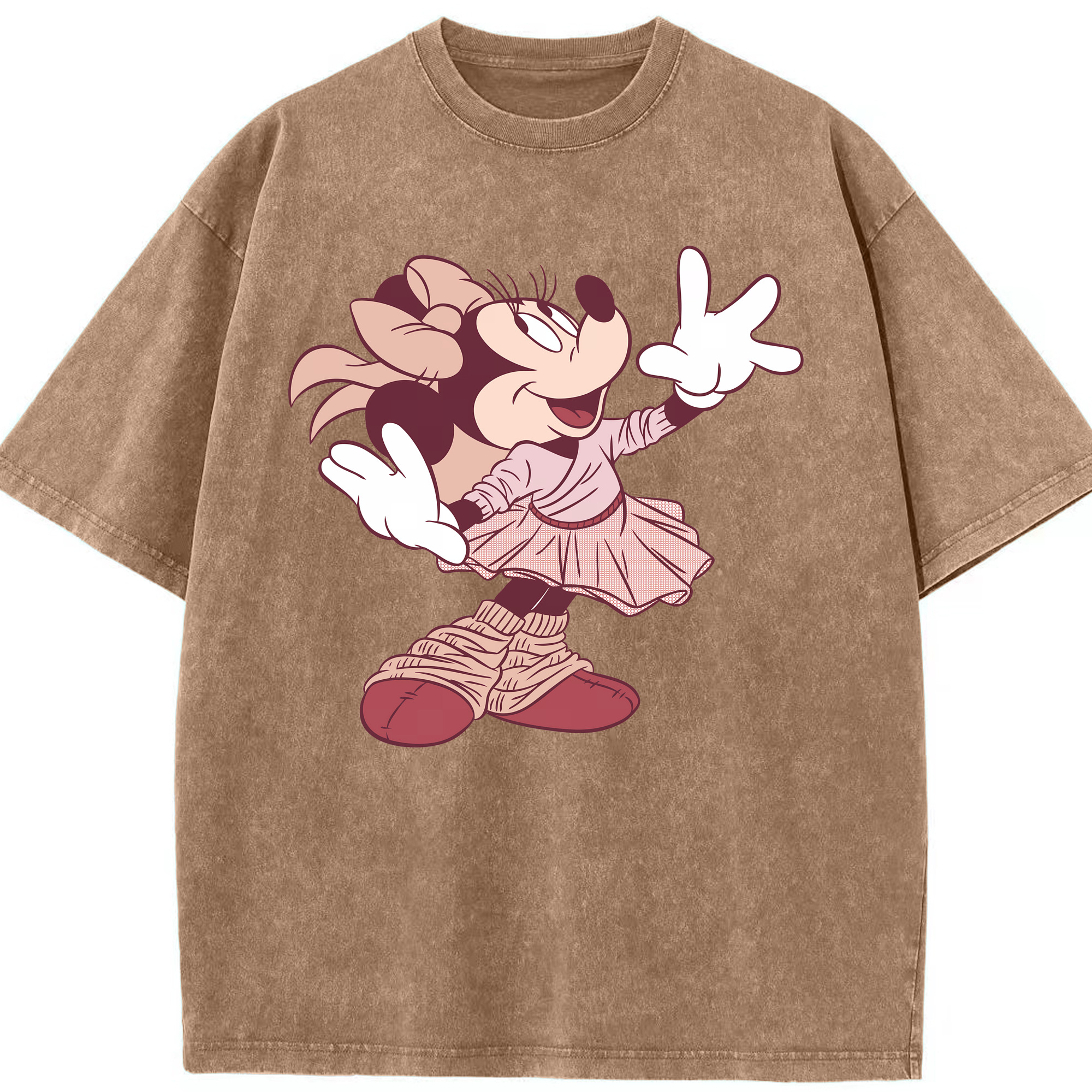 （画像用） ミッキーマウス Mickey Mouse 綿100% ヴィンテージ風 半袖Tシャツ（フロントプリント）