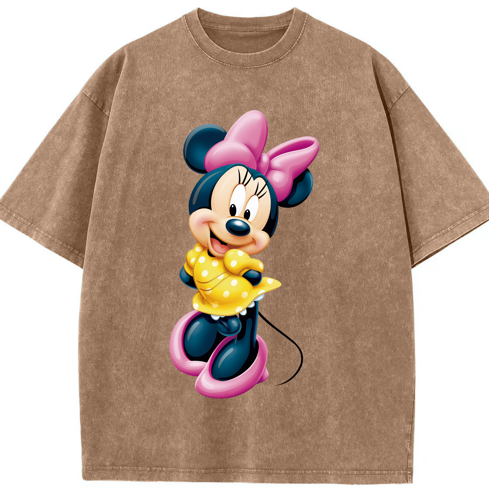 （画像用） ミッキーマウス Mickey Mouse 綿100% ヴィンテージ風 半袖Tシャツ（フロントプリント）