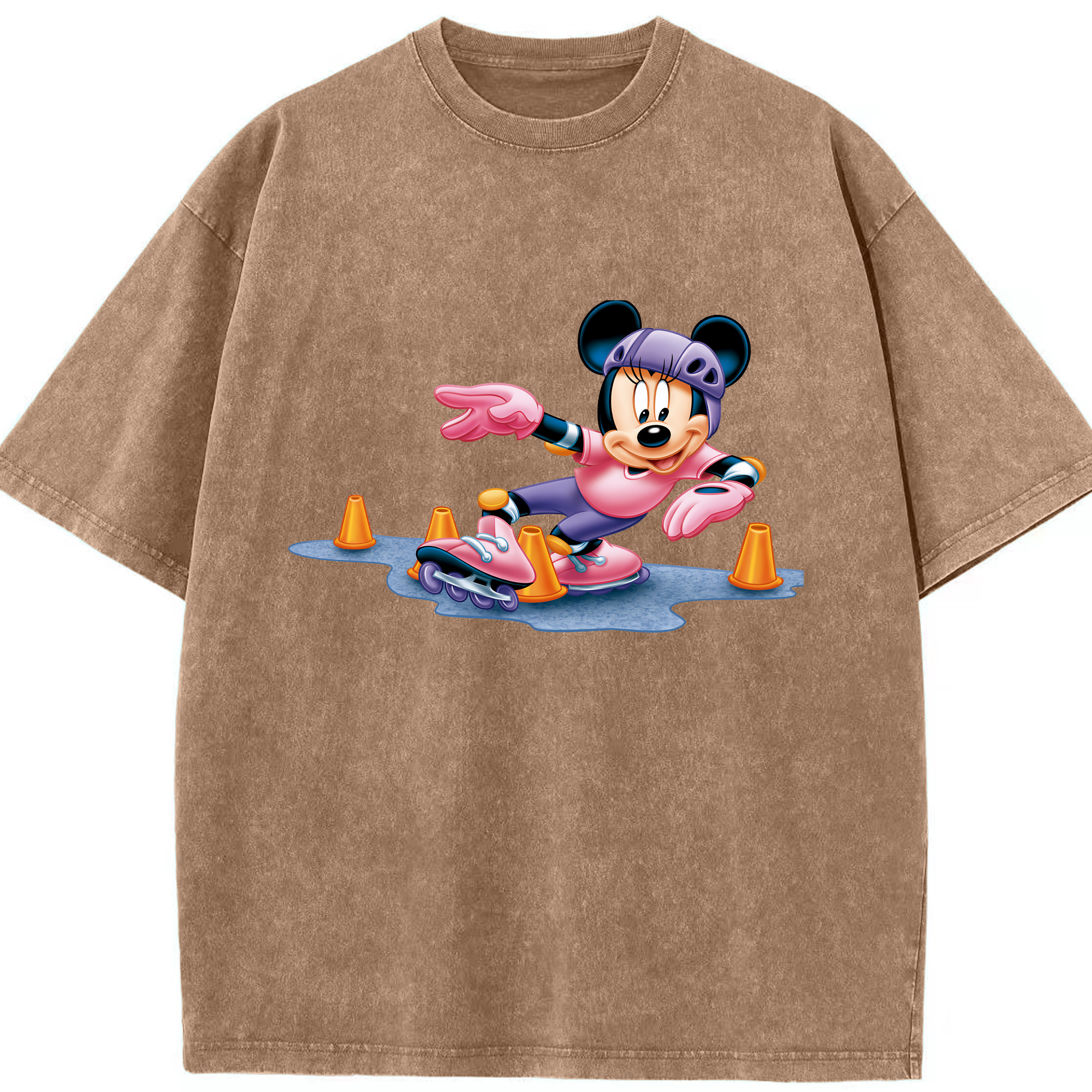 （画像用） ミッキーマウス Mickey Mouse 綿100% ヴィンテージ風 半袖Tシャツ（フロントプリント）