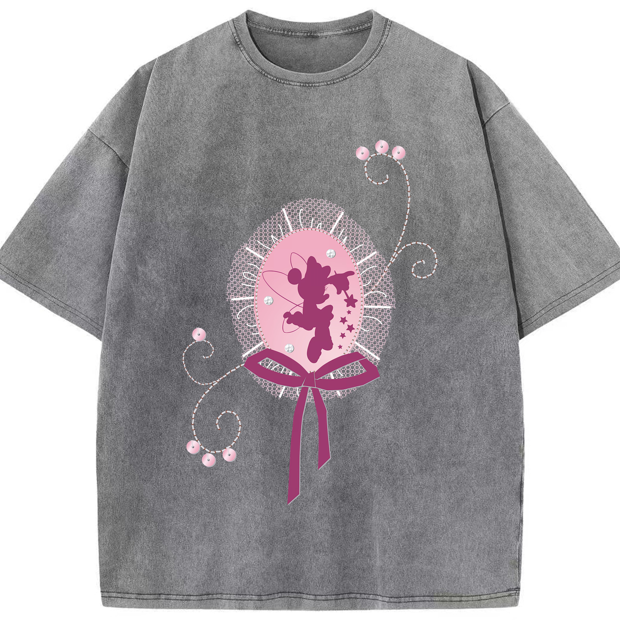 （画像用） ミッキーマウス Mickey Mouse 綿100% ヴィンテージ風 半袖Tシャツ（フロントプリント）