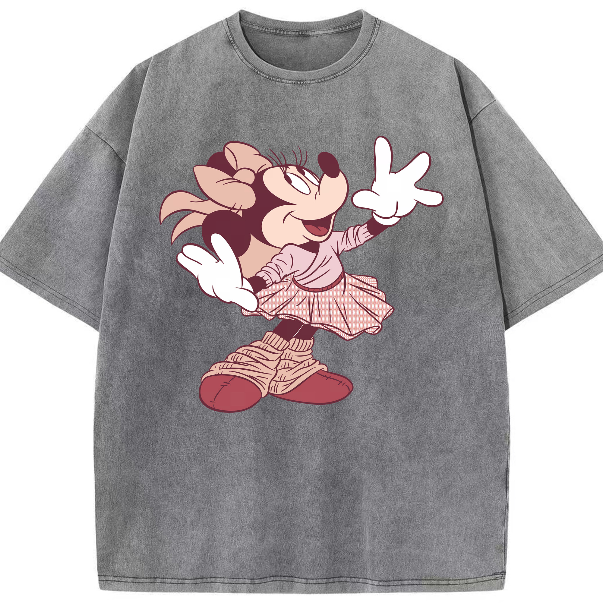 （画像用） ミッキーマウス Mickey Mouse 綿100% ヴィンテージ風 半袖Tシャツ（フロントプリント）