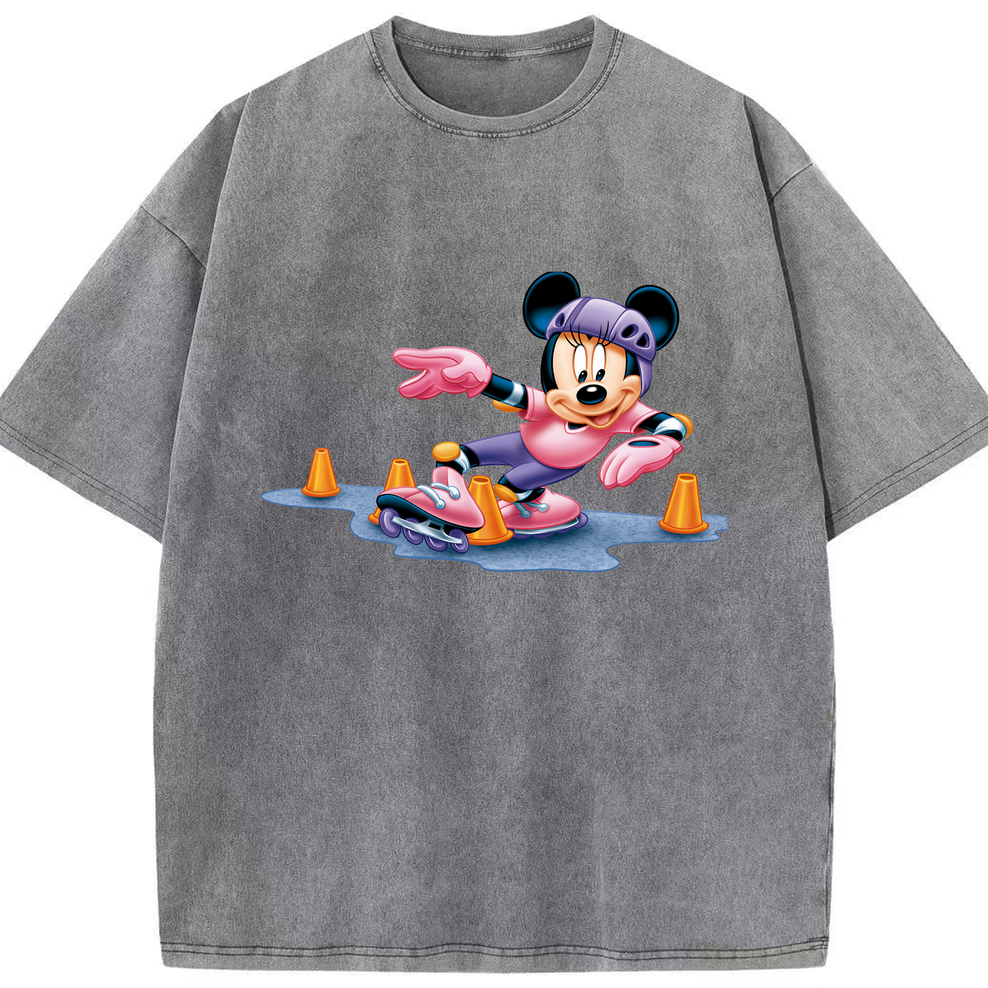（画像用） ミッキーマウス Mickey Mouse 綿100% ヴィンテージ風 半袖Tシャツ（フロントプリント）