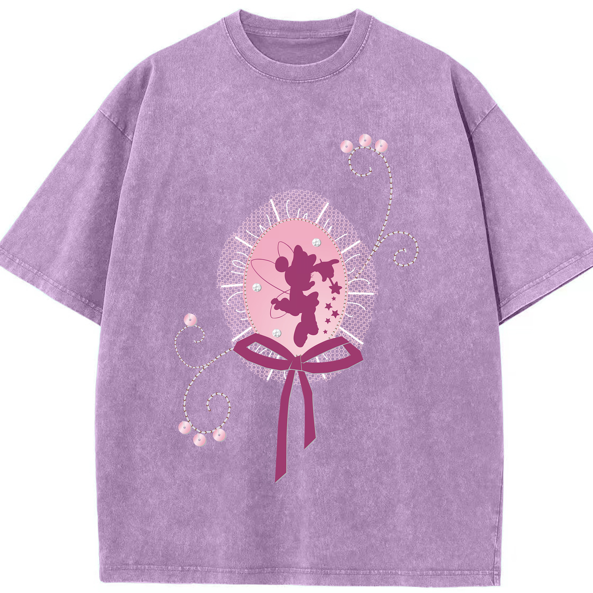（画像用） ミッキーマウス Mickey Mouse 綿100% ヴィンテージ風 半袖Tシャツ（フロントプリント）