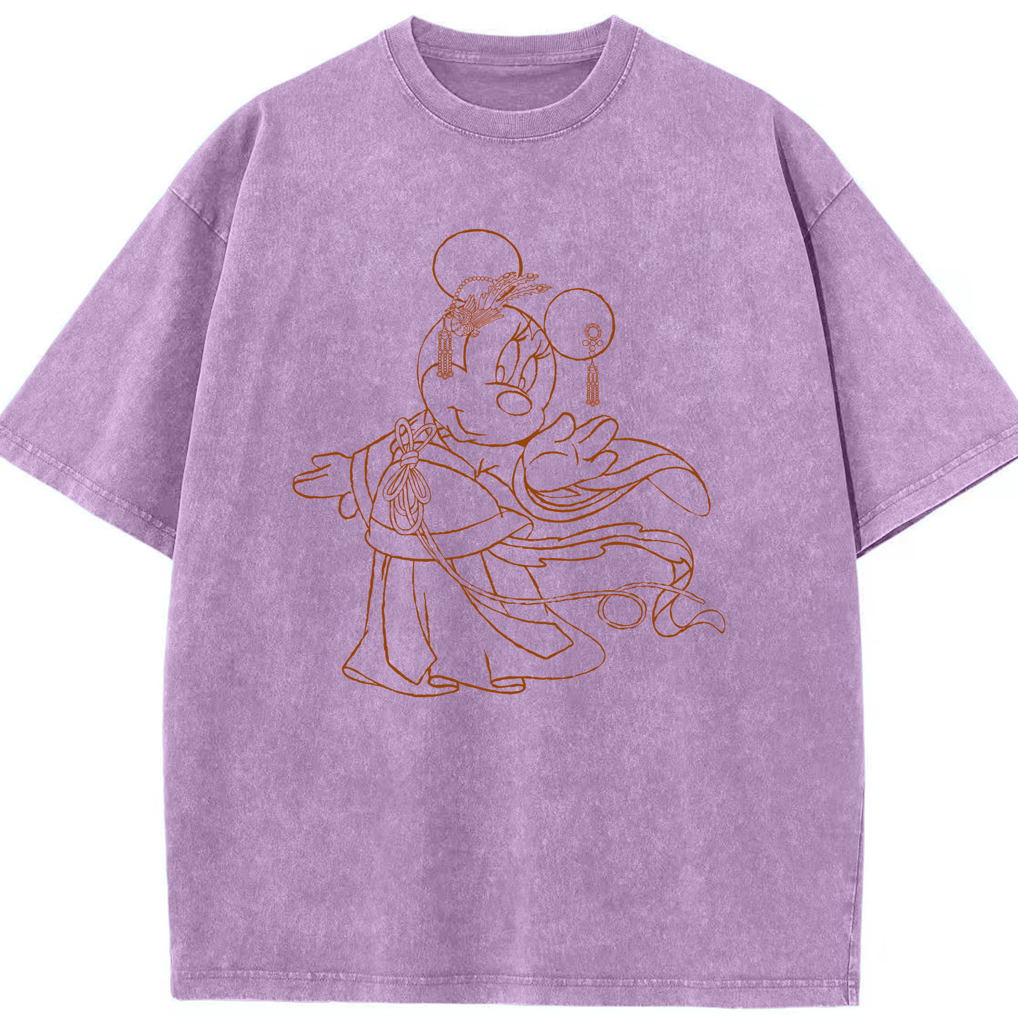 （画像用） ミッキーマウス Mickey Mouse 綿100% ヴィンテージ風 半袖Tシャツ（フロントプリント）
