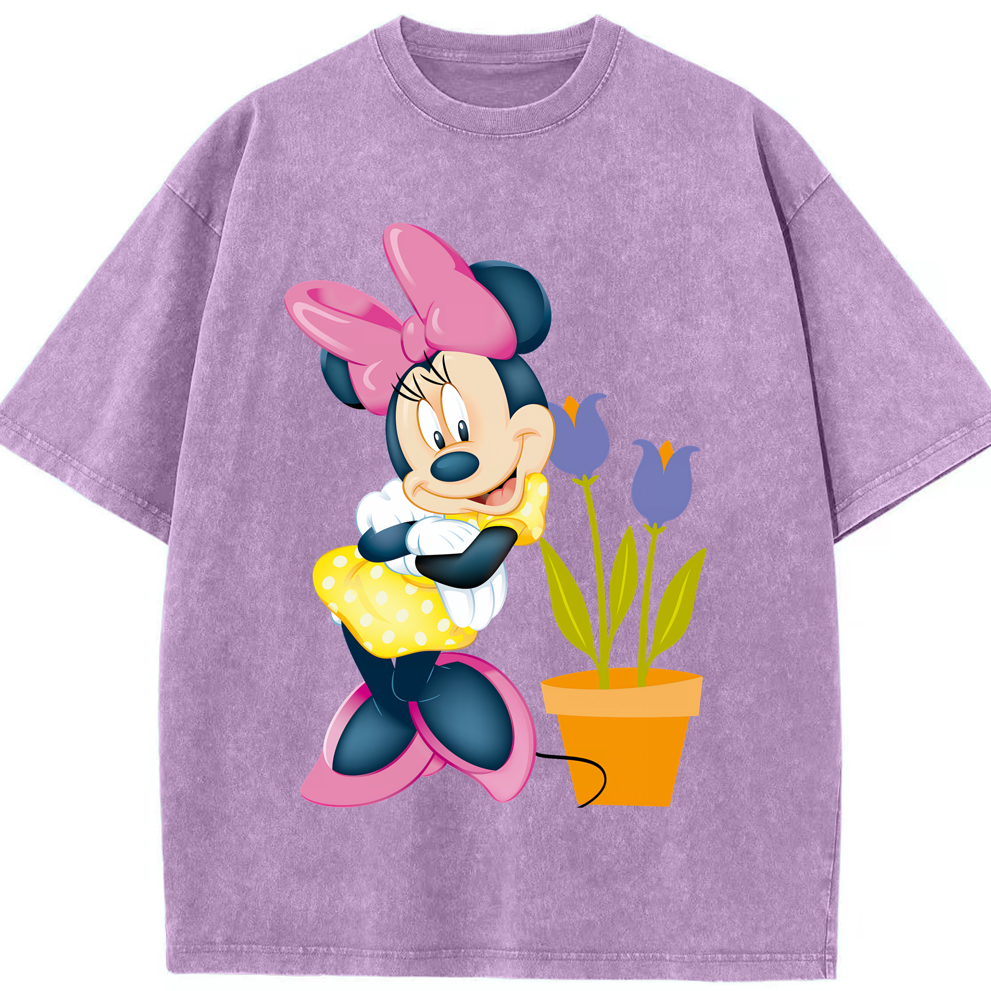 （画像用） ミッキーマウス Mickey Mouse 綿100% ヴィンテージ風 半袖Tシャツ（フロントプリント）
