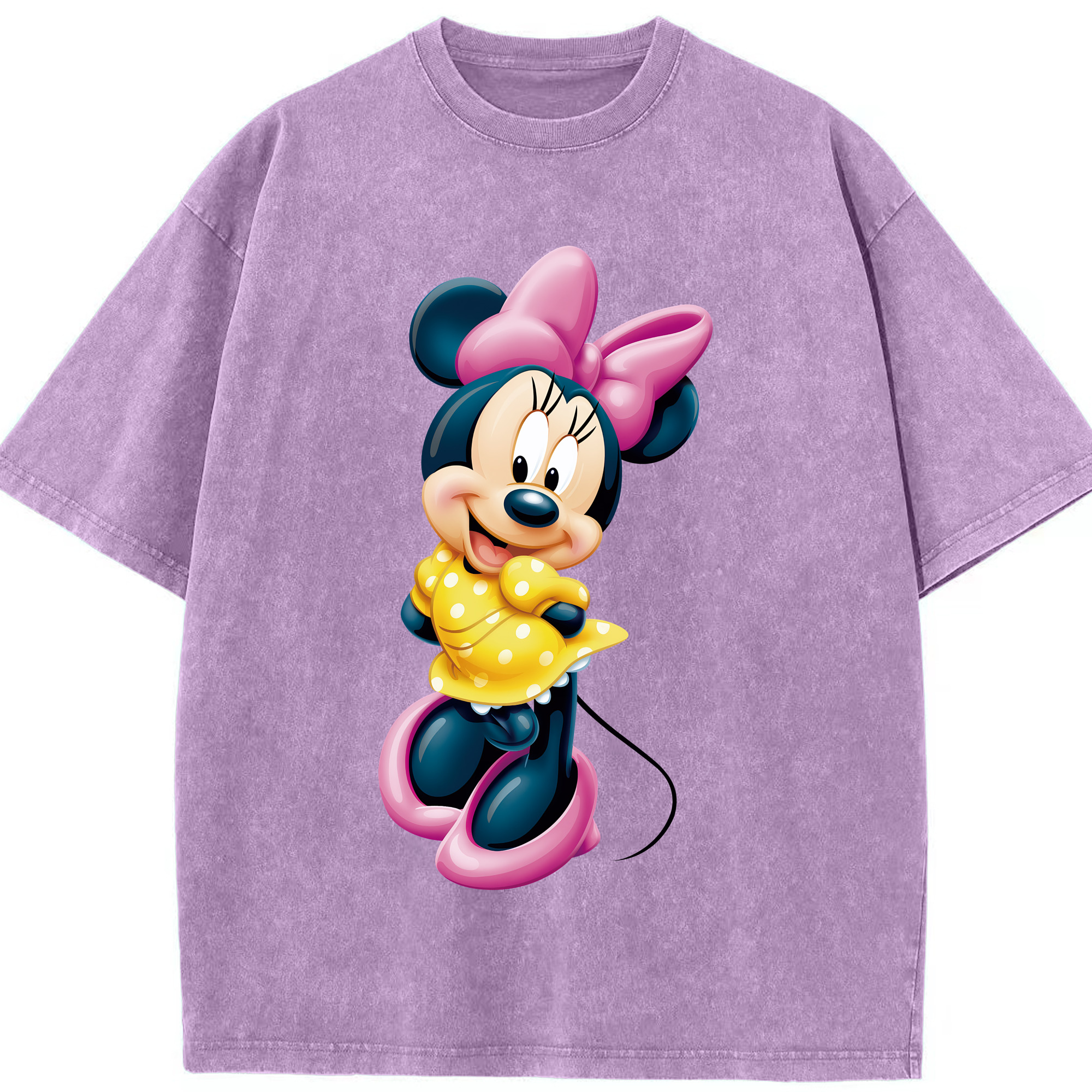 （画像用） ミッキーマウス Mickey Mouse 綿100% ヴィンテージ風 半袖Tシャツ（フロントプリント）