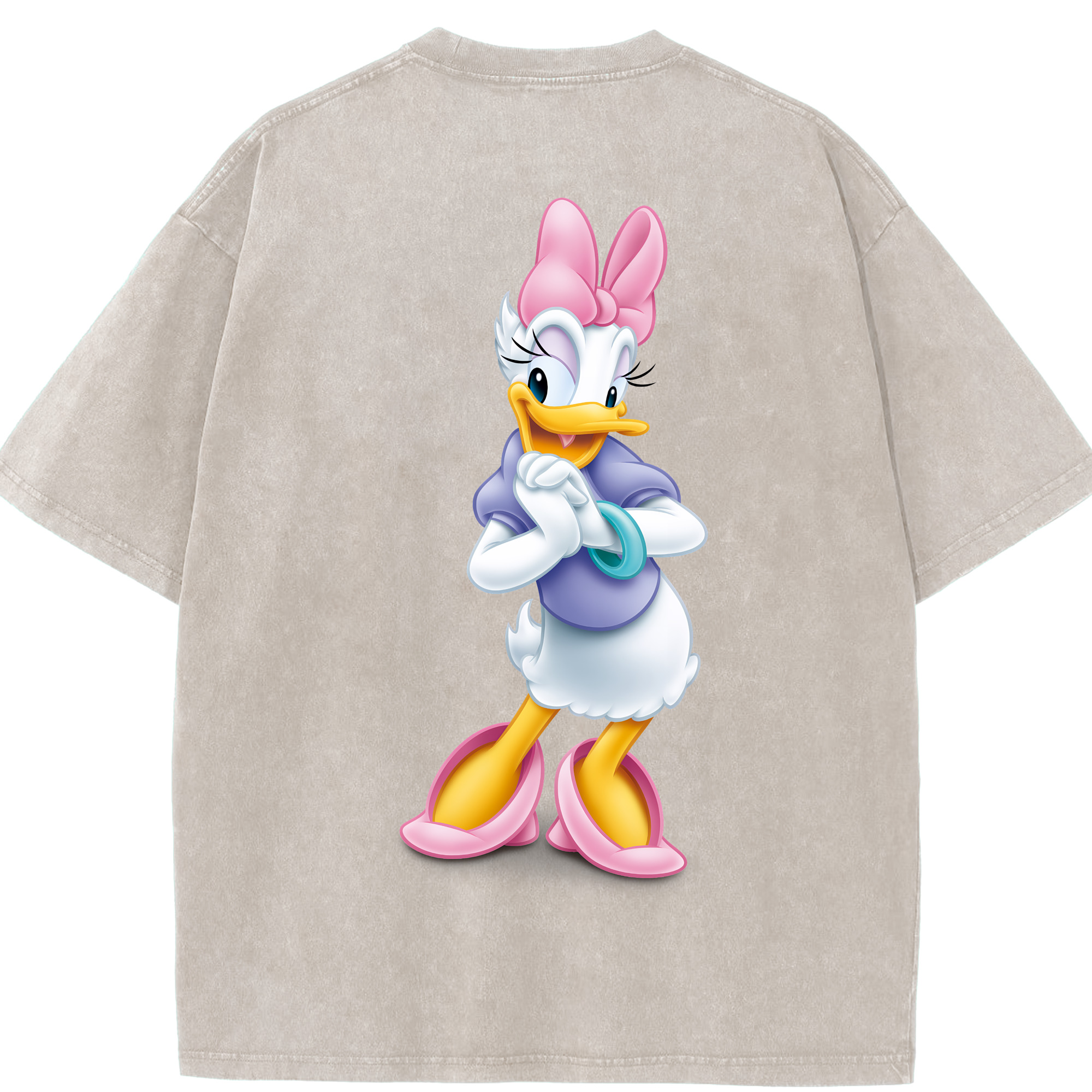 （画像用） ミッキーマウス Mickey Mouse 綿100% ヴィンテージ風 半袖Tシャツ（背面プリント）