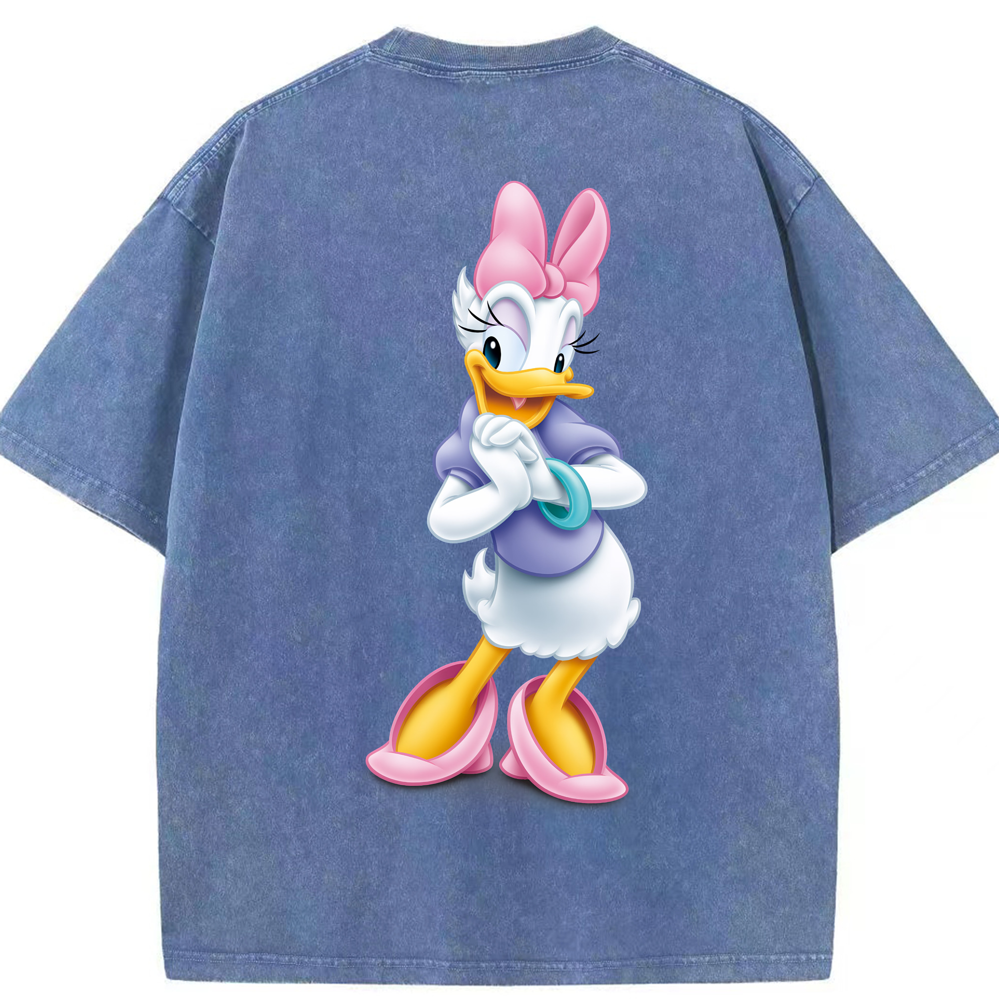 （画像用） ミッキーマウス Mickey Mouse 綿100% ヴィンテージ風 半袖Tシャツ（背面プリント）