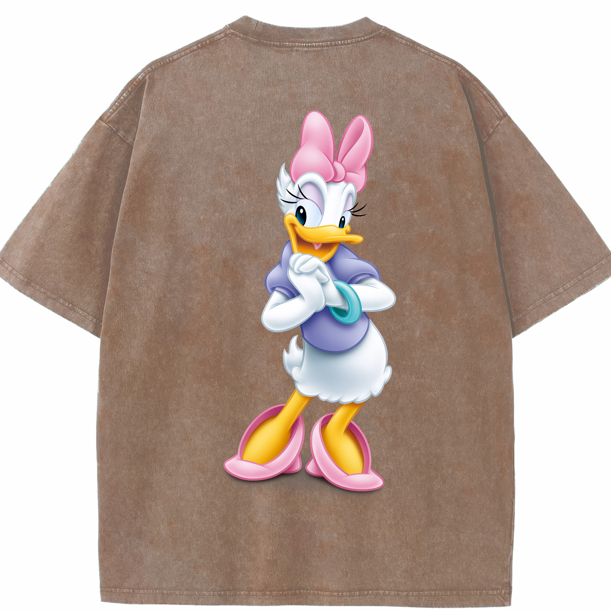 （画像用） ミッキーマウス Mickey Mouse 綿100% ヴィンテージ風 半袖Tシャツ（背面プリント）