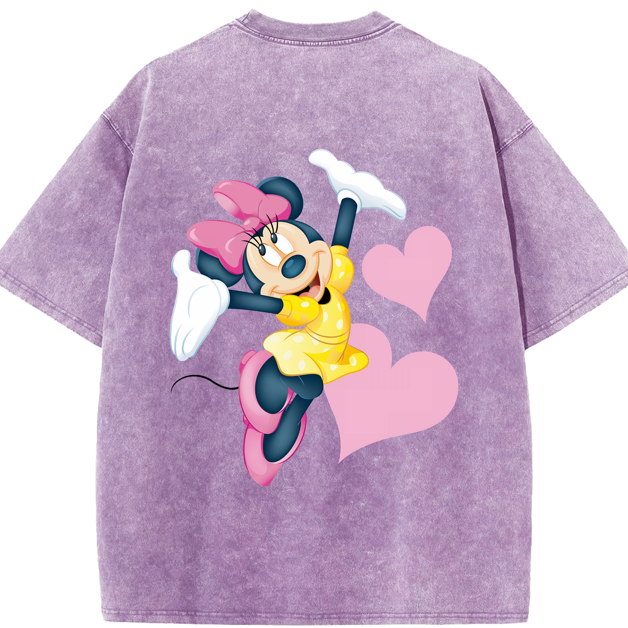 （画像用） ミッキーマウス Mickey Mouse 綿100% ヴィンテージ風 半袖Tシャツ（背面プリント）
