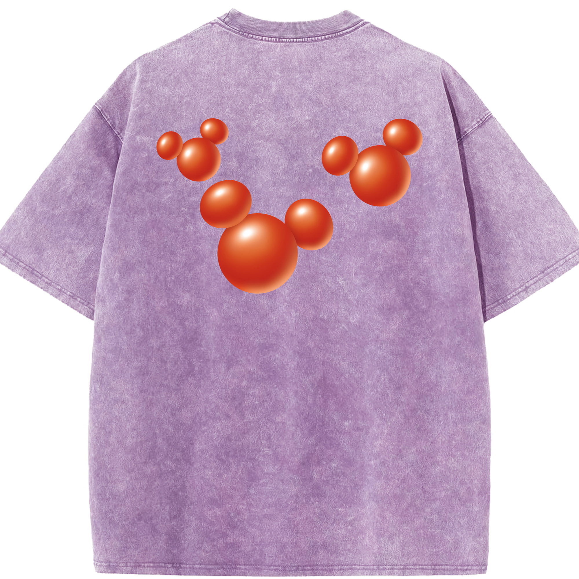 （画像用） ミッキーマウス Mickey Mouse 綿100% ヴィンテージ風 半袖Tシャツ（背面プリント）
