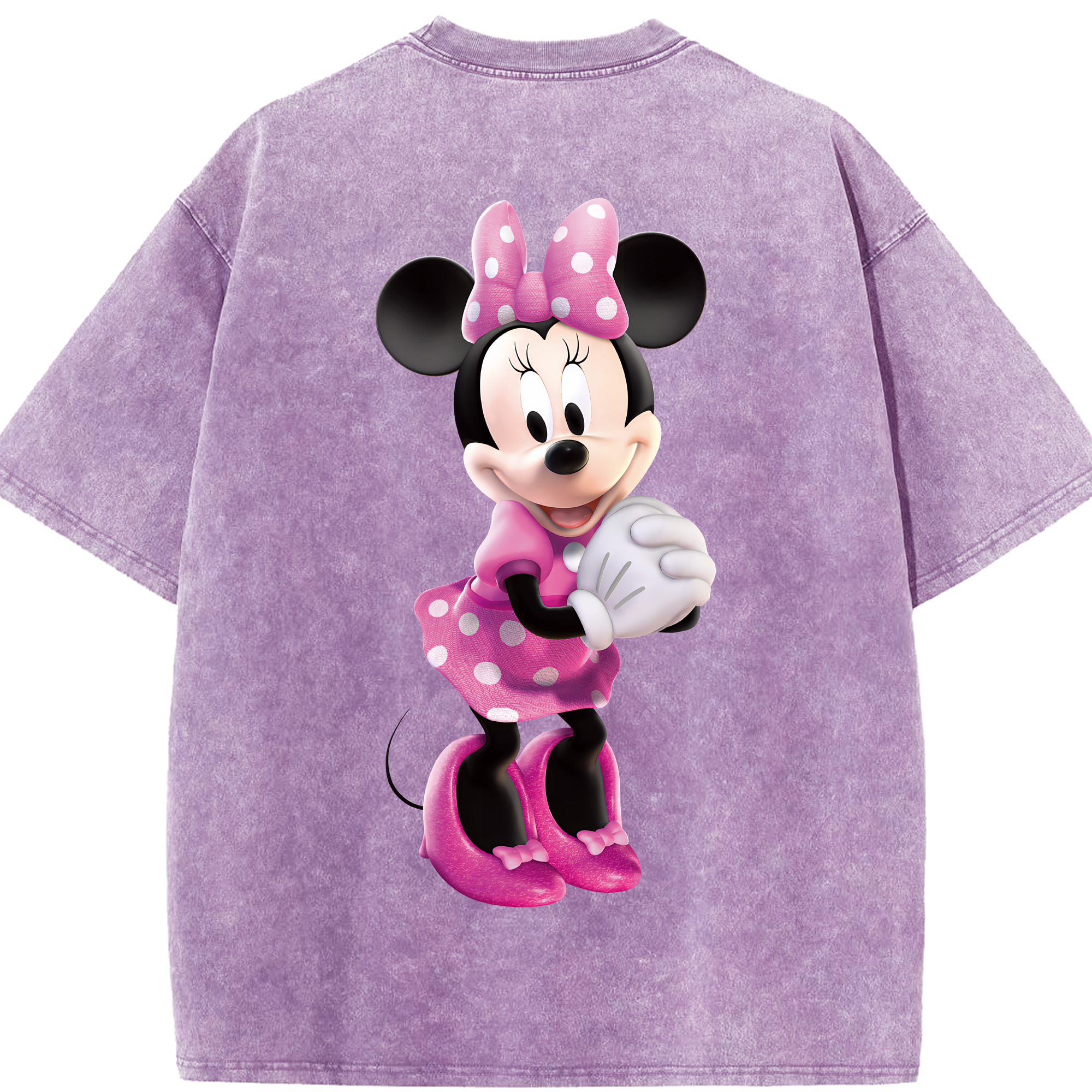 （画像用） ミッキーマウス Mickey Mouse 綿100% ヴィンテージ風 半袖Tシャツ（背面プリント）