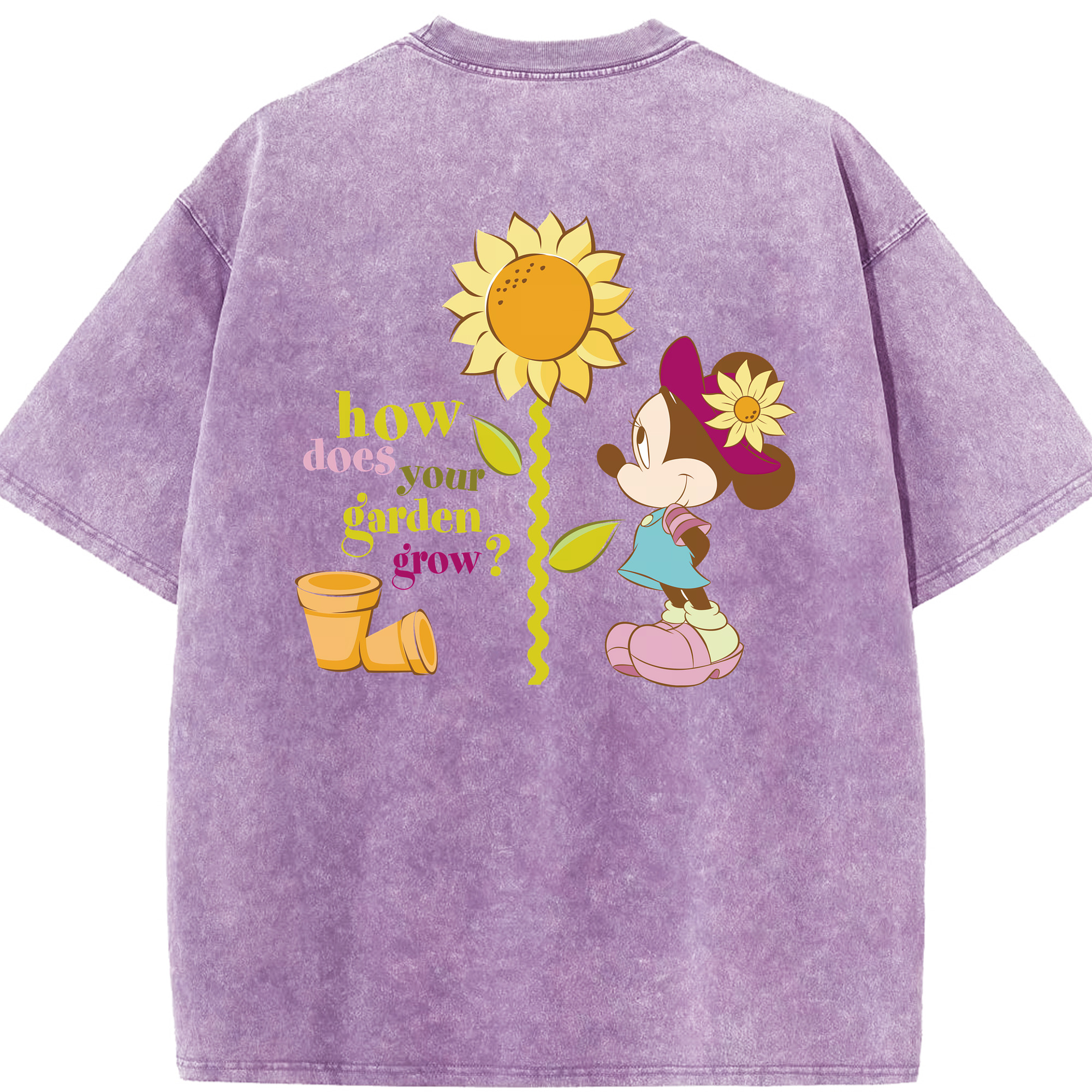 （画像用） ミッキーマウス Mickey Mouse 綿100% ヴィンテージ風 半袖Tシャツ（背面プリント）