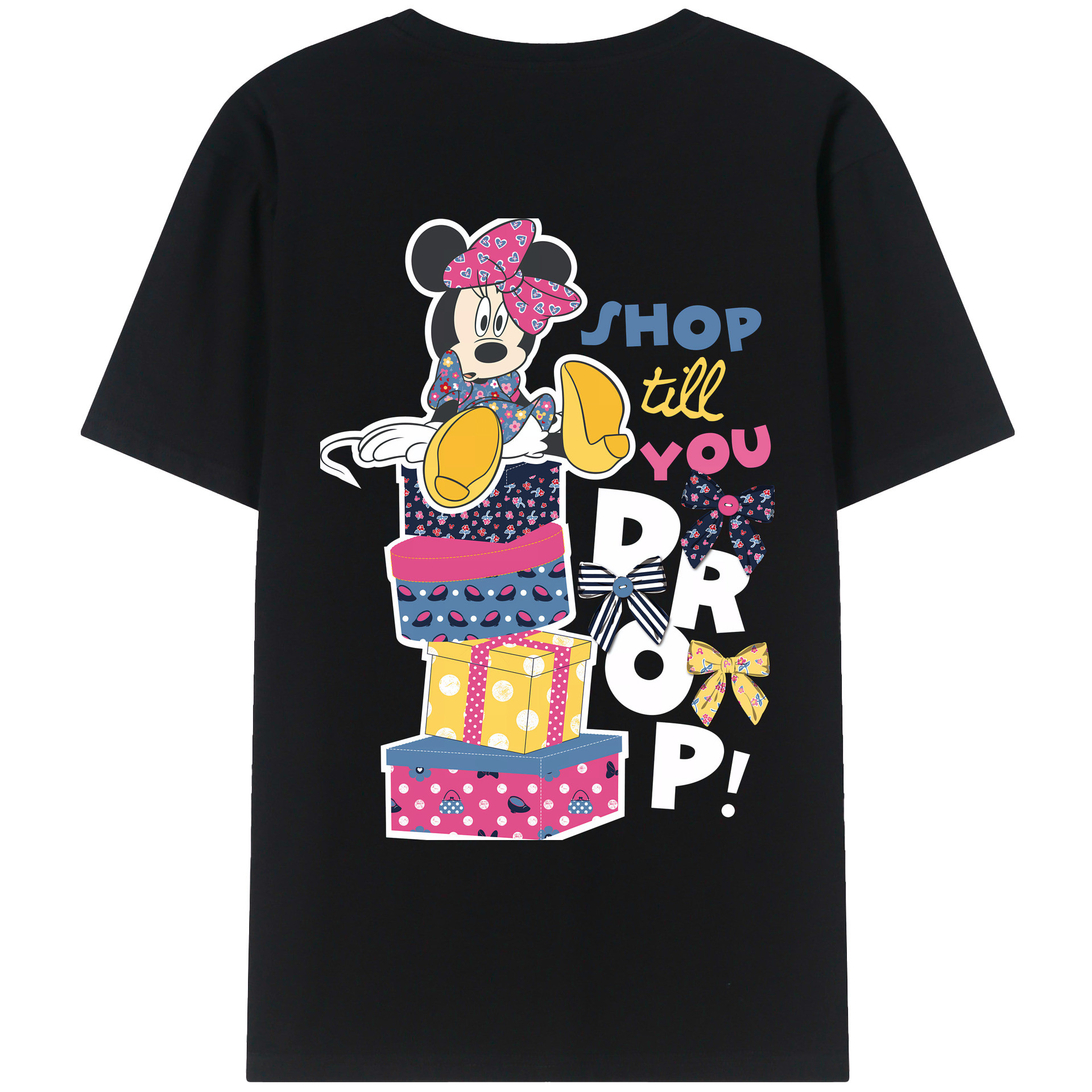 （画像用） ミッキーマウス Mickey Mouse 綿100％ メンズ半袖Tシャツ（バックプリント） 通気性