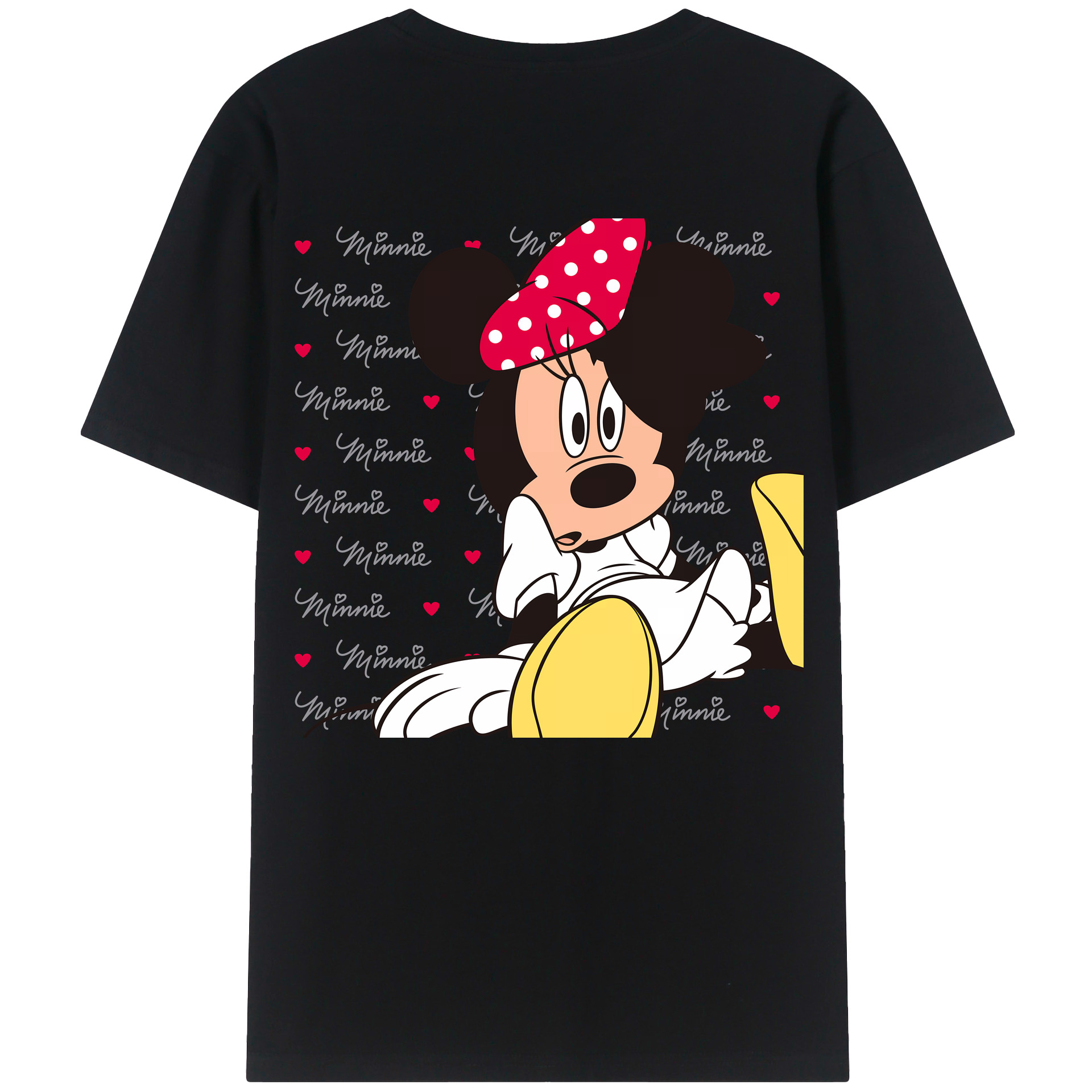 （画像用） ミッキーマウス Mickey Mouse 綿100％ メンズ半袖Tシャツ（バックプリント） 通気性
