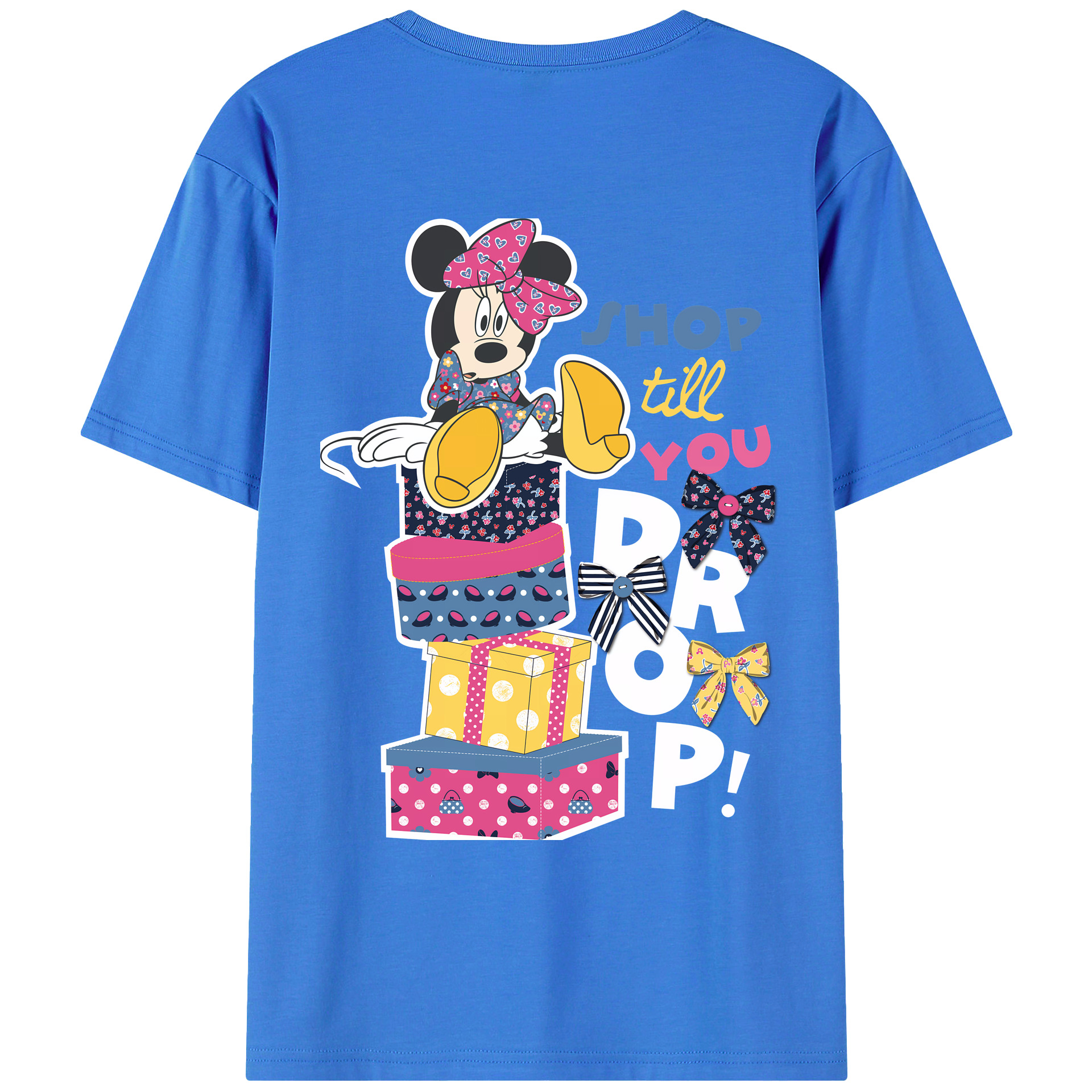 （画像用） ミッキーマウス Mickey Mouse 綿100％ メンズ半袖Tシャツ（バックプリント） 通気性