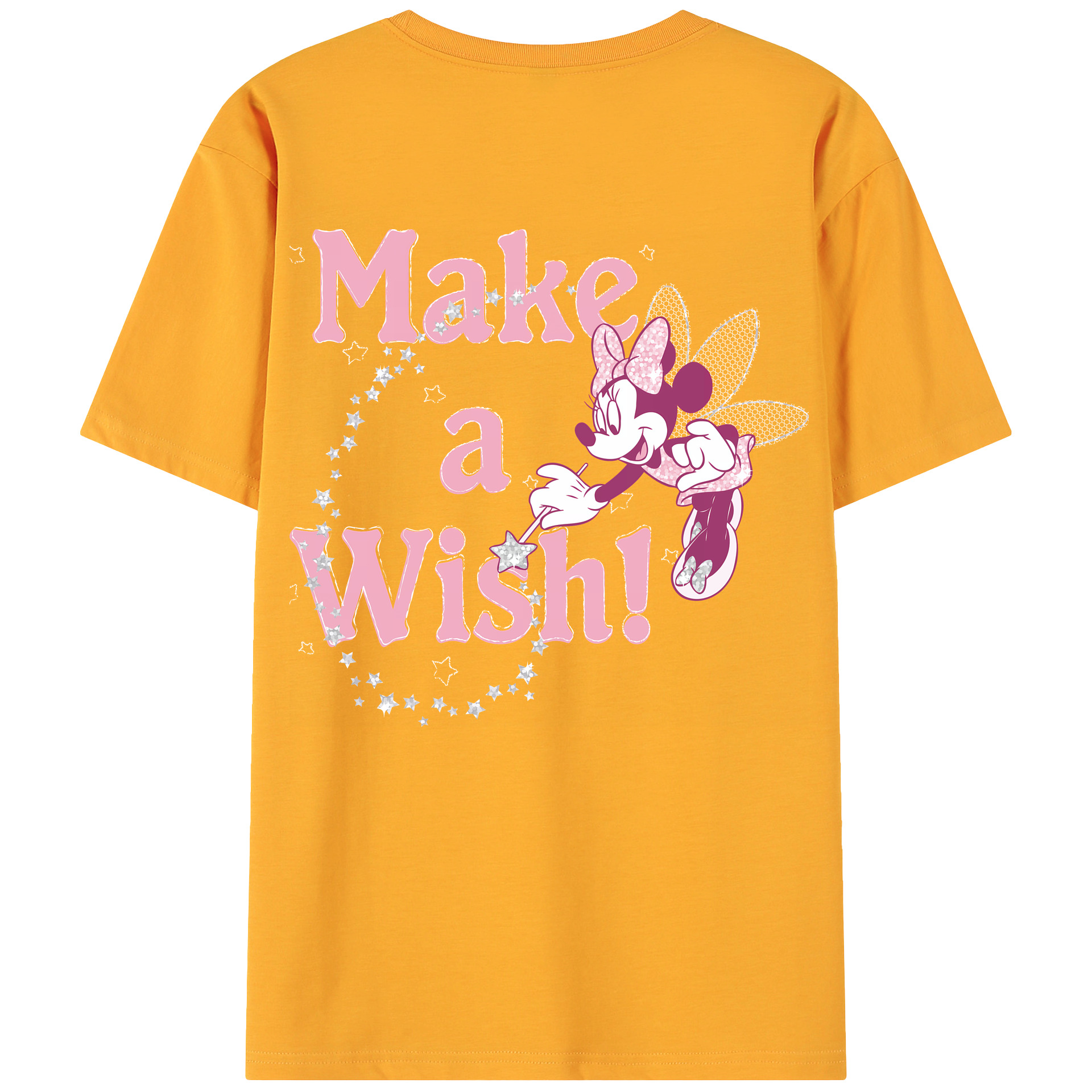 （画像用） ミッキーマウス Mickey Mouse 綿100％ メンズ半袖Tシャツ（バックプリント） 通気性