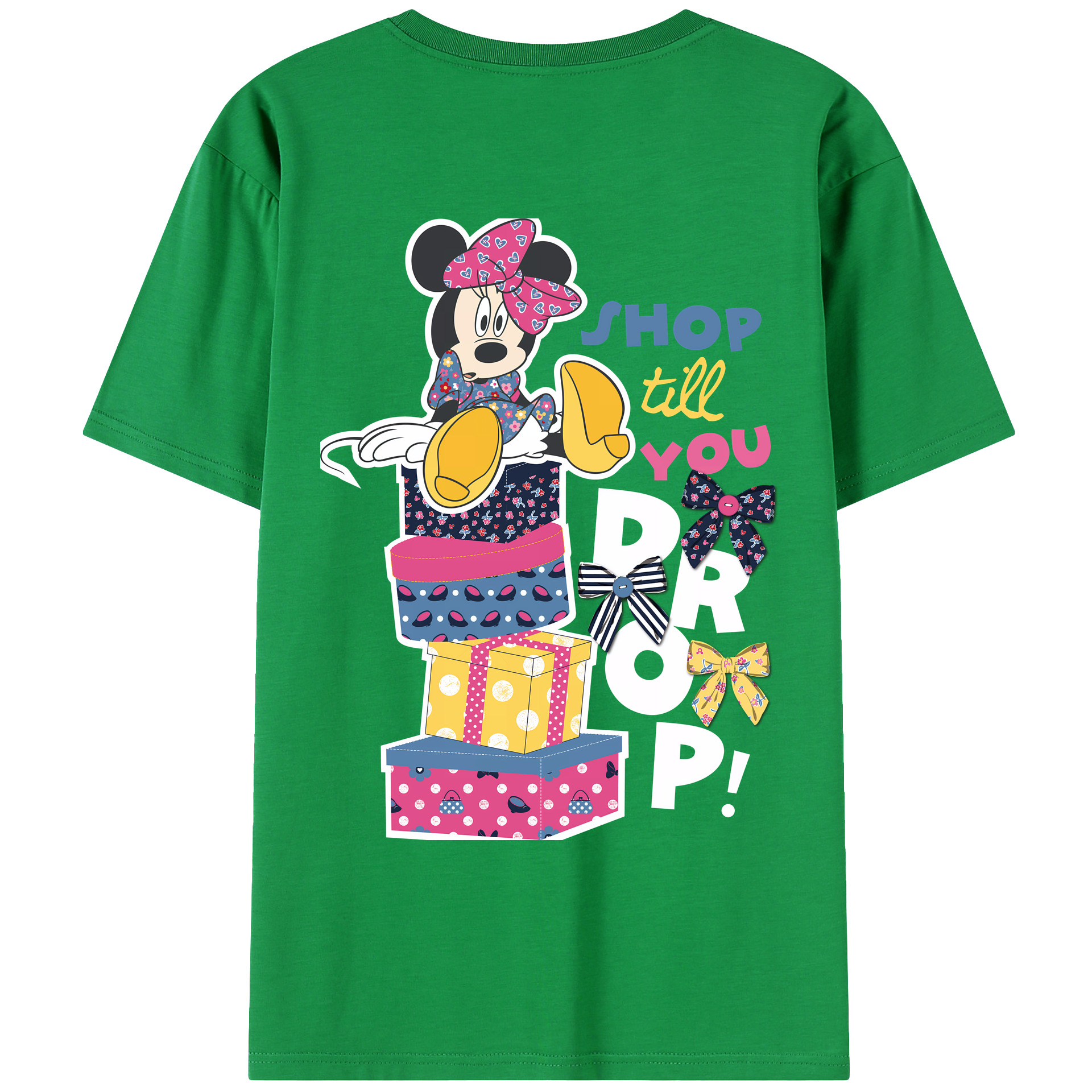 （画像用） ミッキーマウス Mickey Mouse 綿100％ メンズ半袖Tシャツ（バックプリント） 通気性