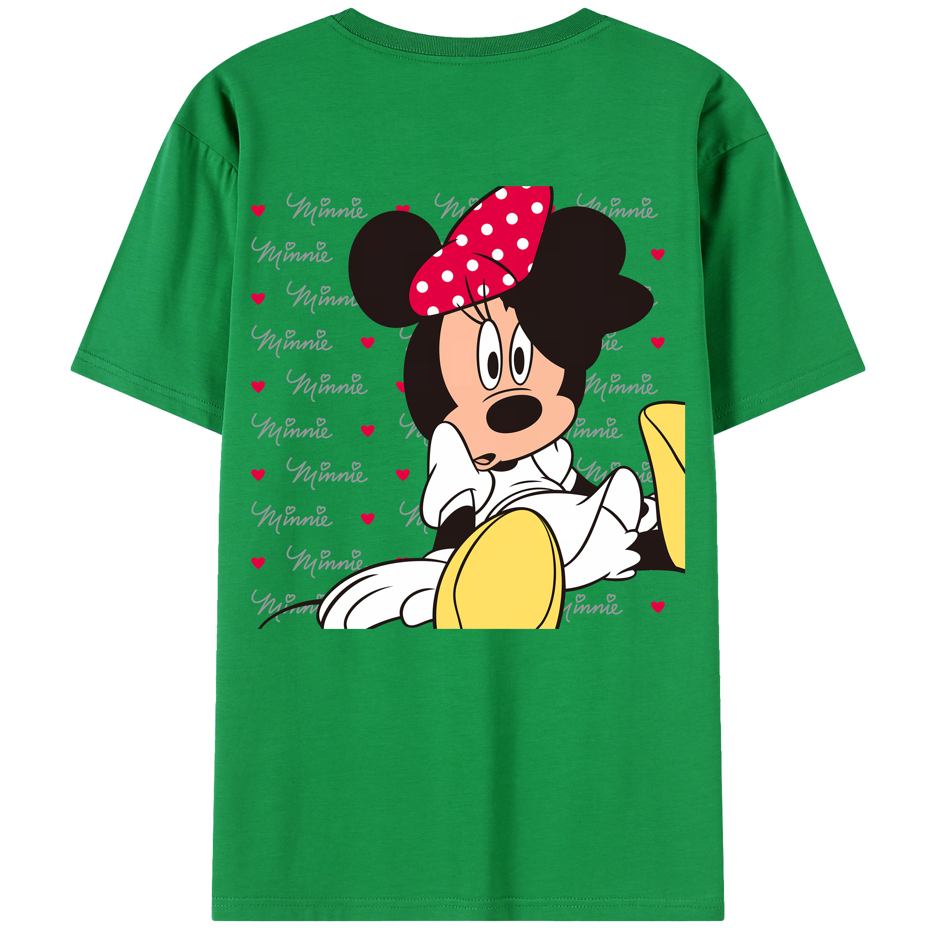 （画像用） ミッキーマウス Mickey Mouse 綿100％ メンズ半袖Tシャツ（バックプリント） 通気性