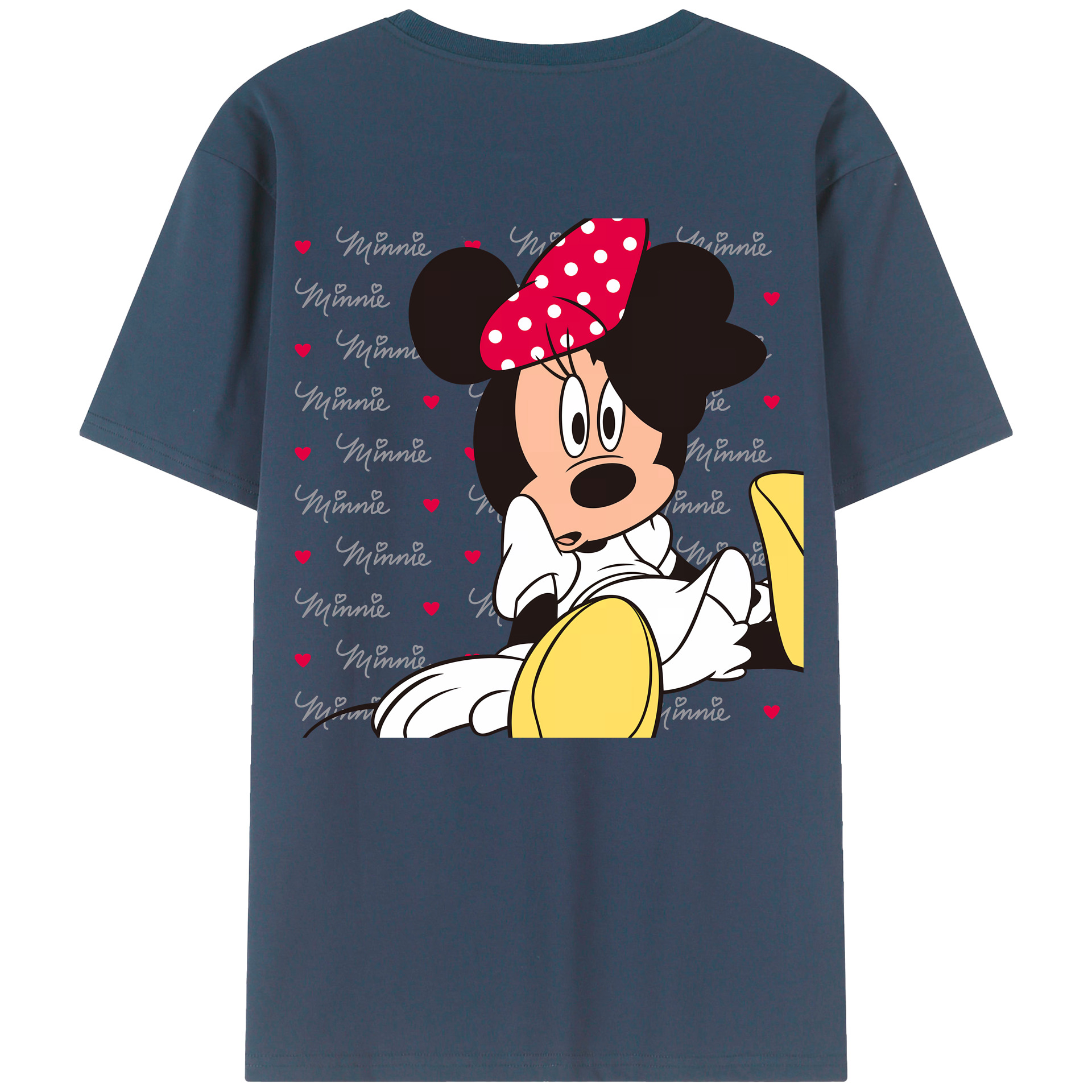 （画像用） ミッキーマウス Mickey Mouse 綿100％ メンズ半袖Tシャツ（バックプリント） 通気性