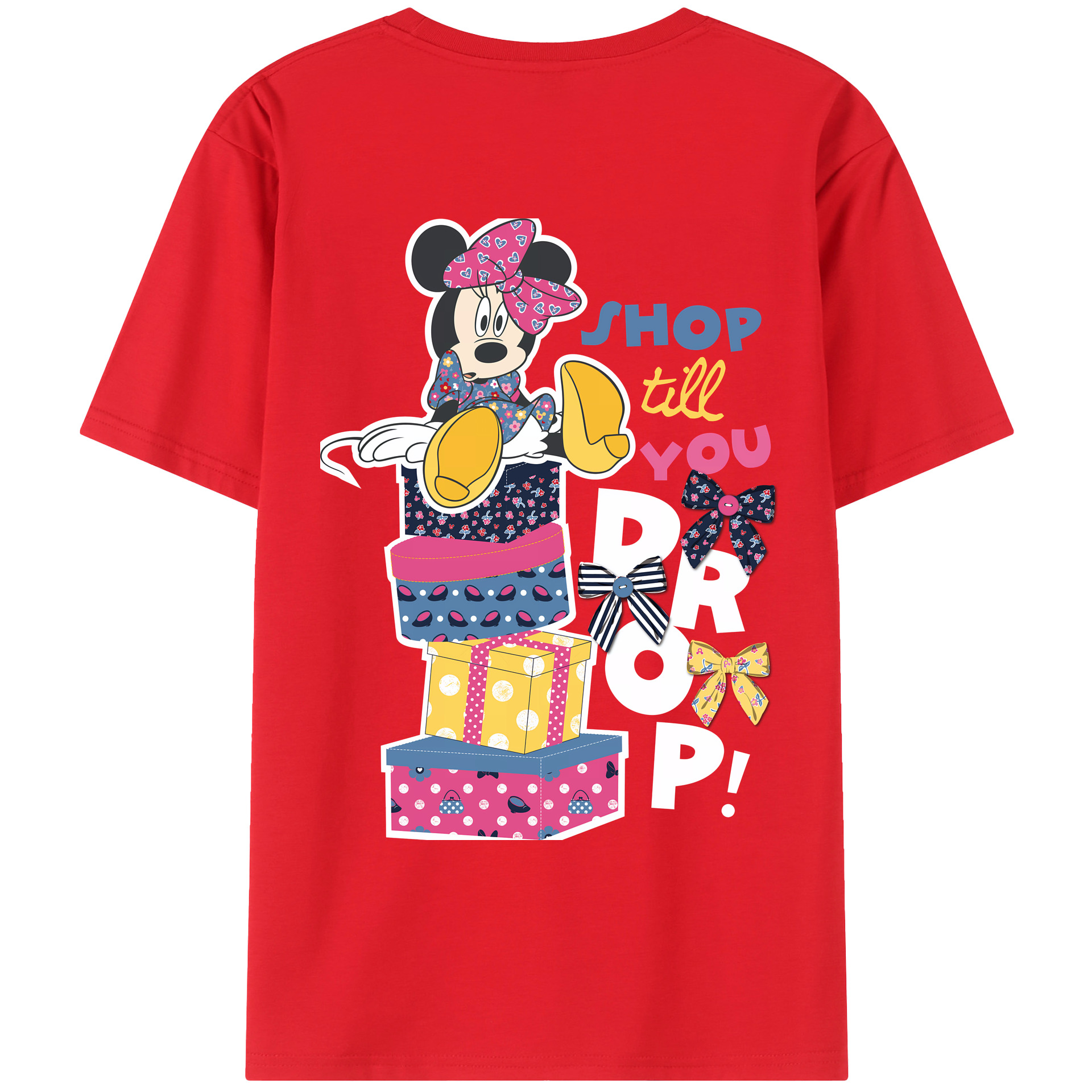 （画像用） ミッキーマウス Mickey Mouse 綿100％ メンズ半袖Tシャツ（バックプリント） 通気性