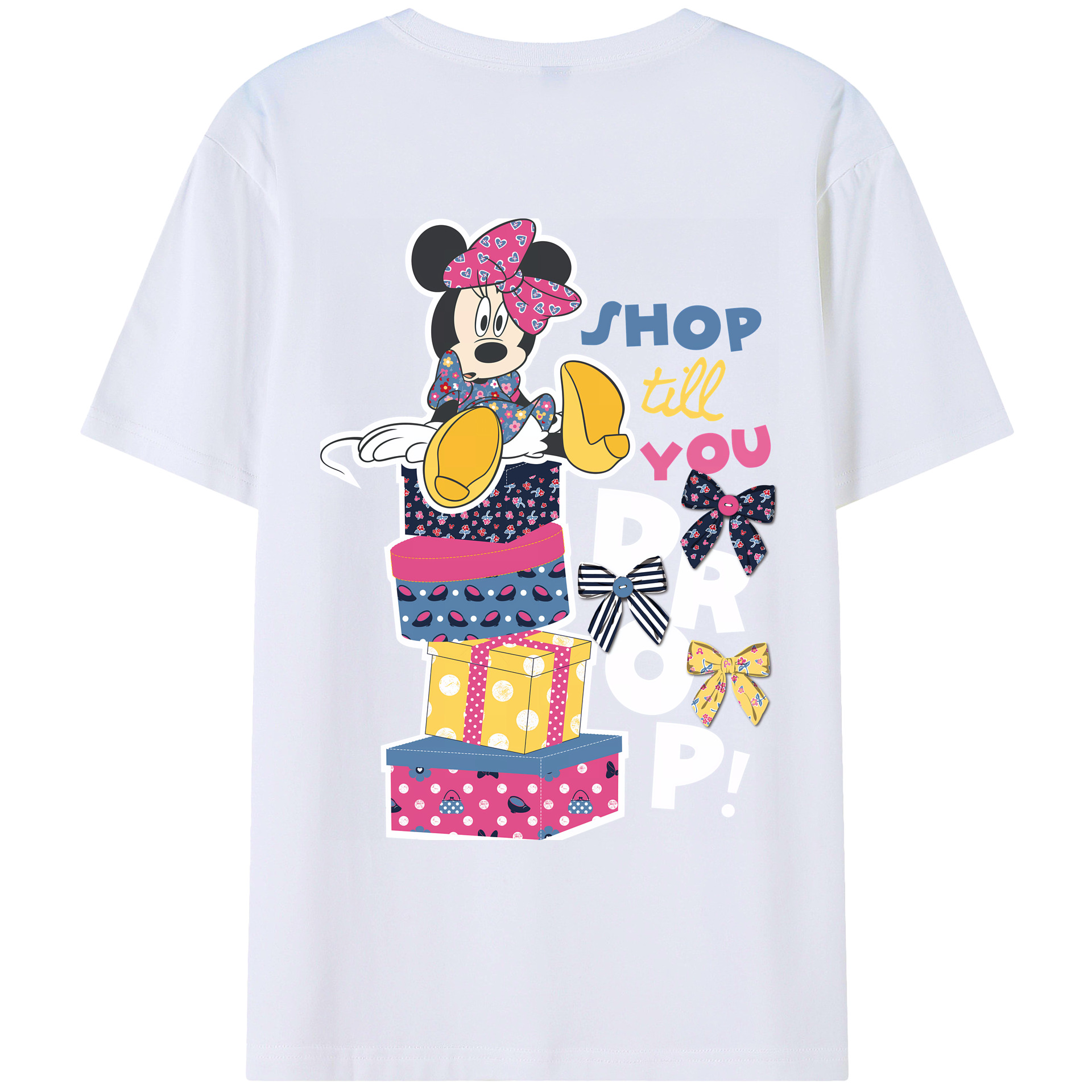 （画像用） ミッキーマウス Mickey Mouse 綿100％ メンズ半袖Tシャツ（バックプリント） 通気性