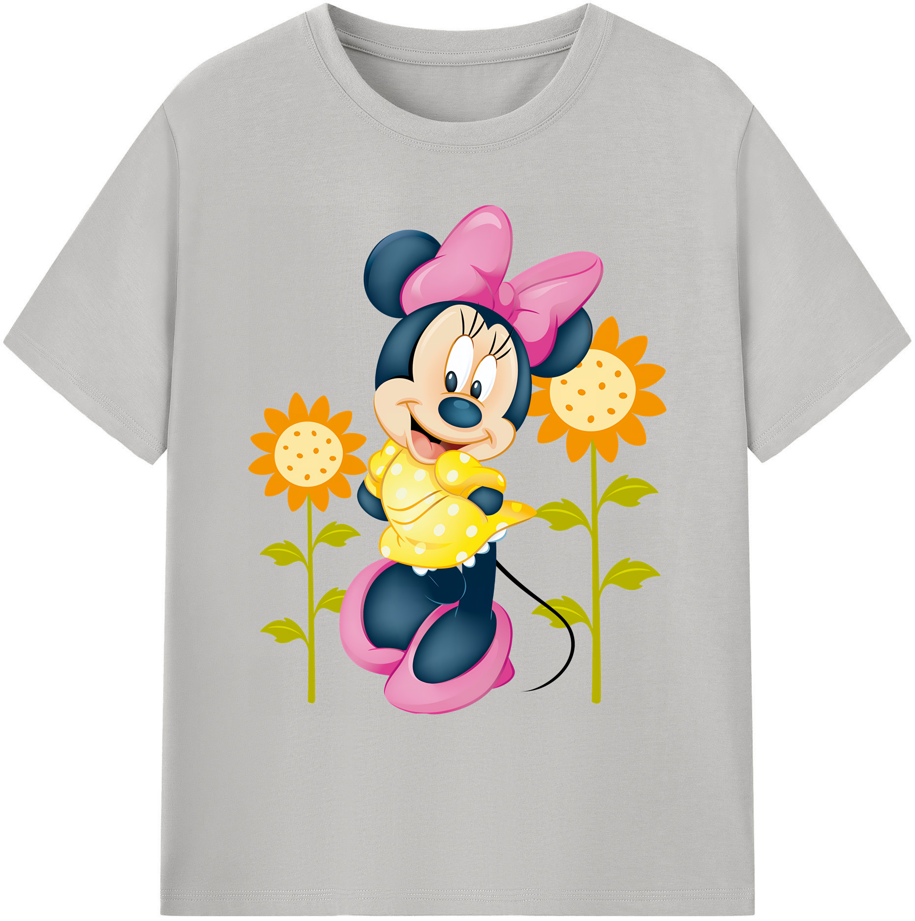 ミッキーマウス Mickey Mouse 綿100％ メンズ半袖Tシャツ｜肌触りやわらか＆通気性