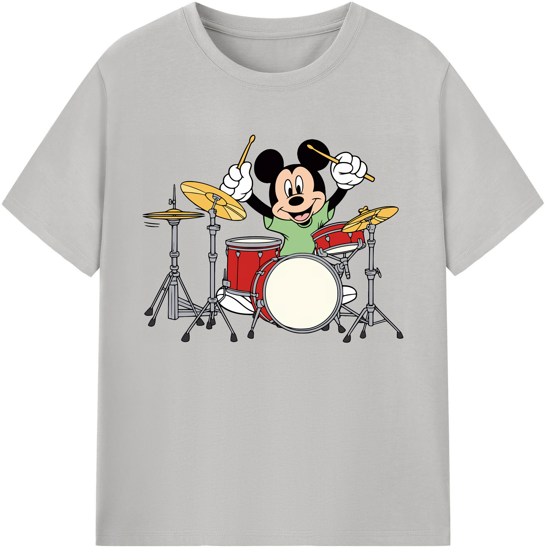 ミッキーマウス Mickey Mouse 綿100％ メンズ半袖Tシャツ｜肌触りやわらか＆通気性