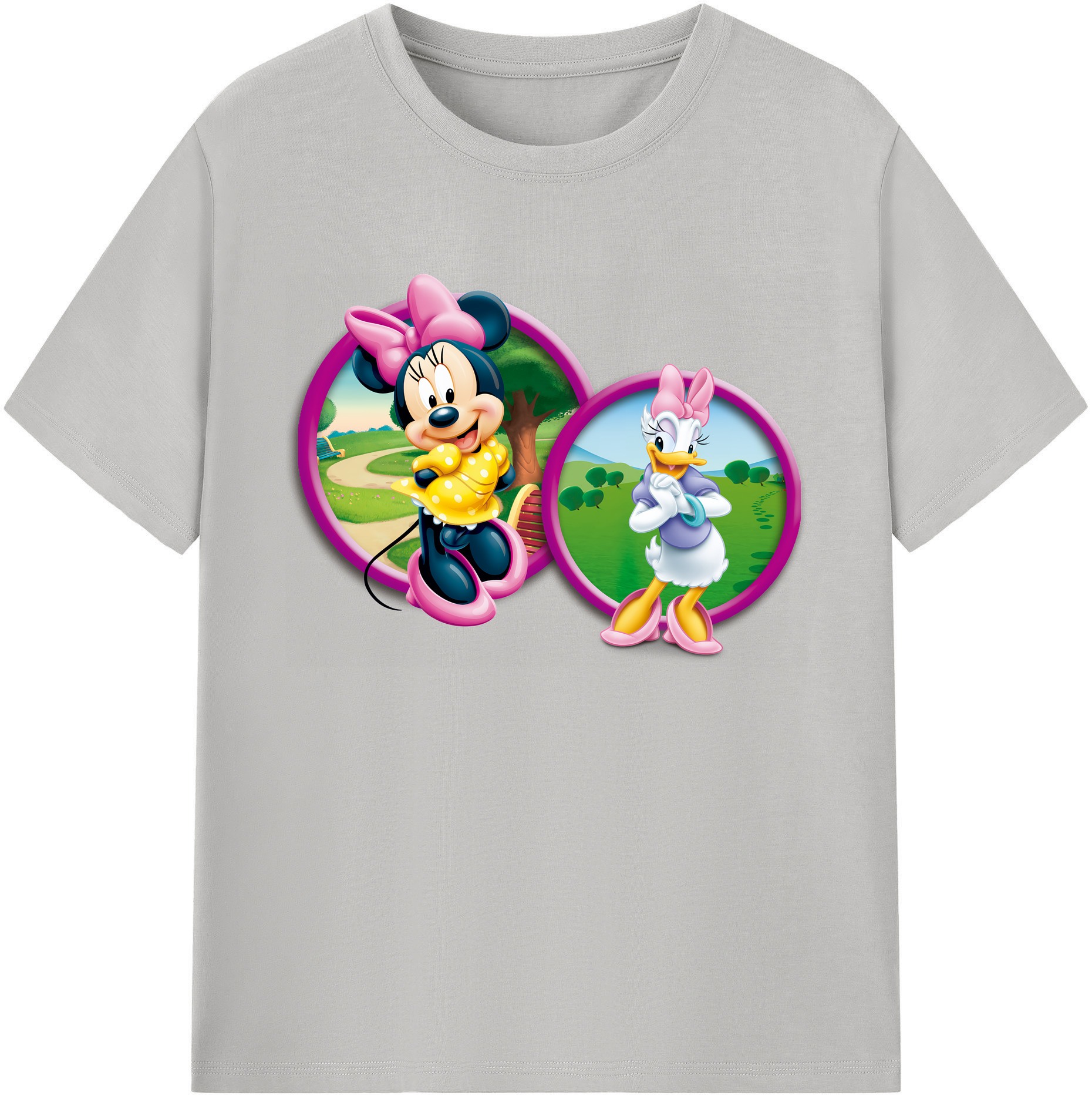 ミッキーマウス Mickey Mouse 綿100％ メンズ半袖Tシャツ｜肌触りやわらか＆通気性