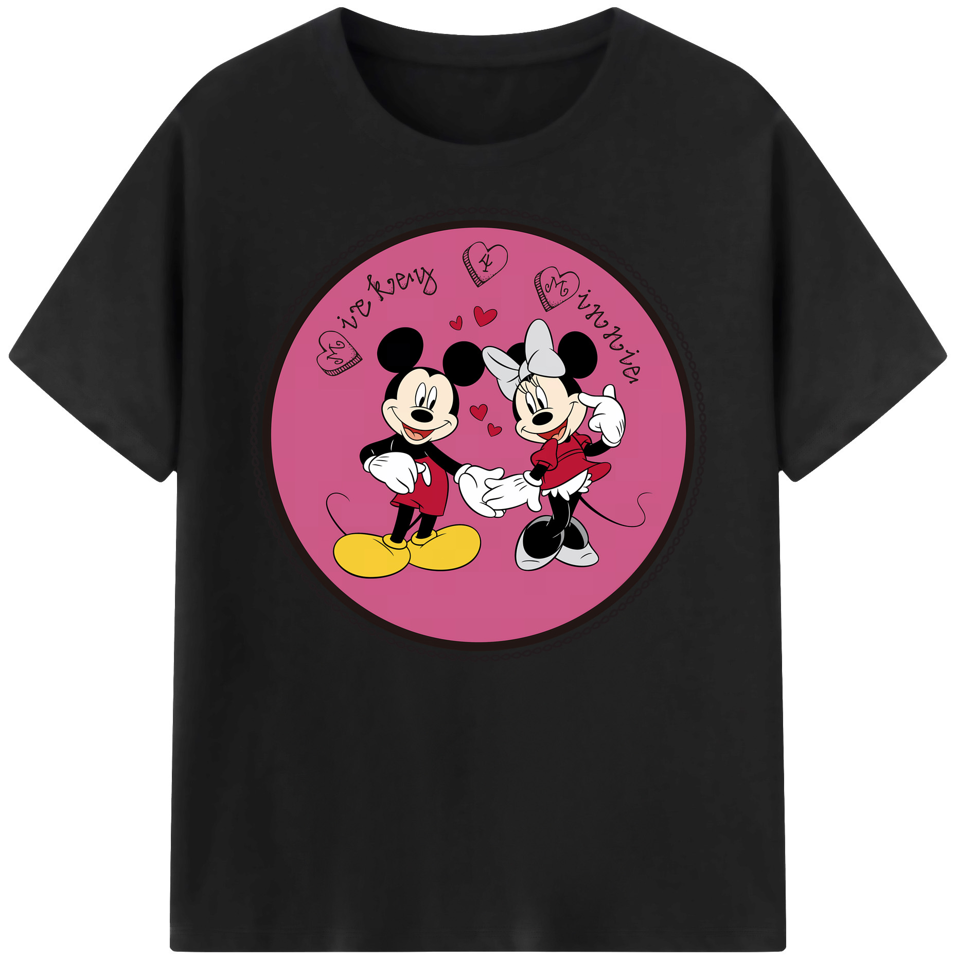 ミッキーマウス Mickey Mouse 綿100％ メンズ半袖Tシャツ｜肌触りやわらか＆通気性
