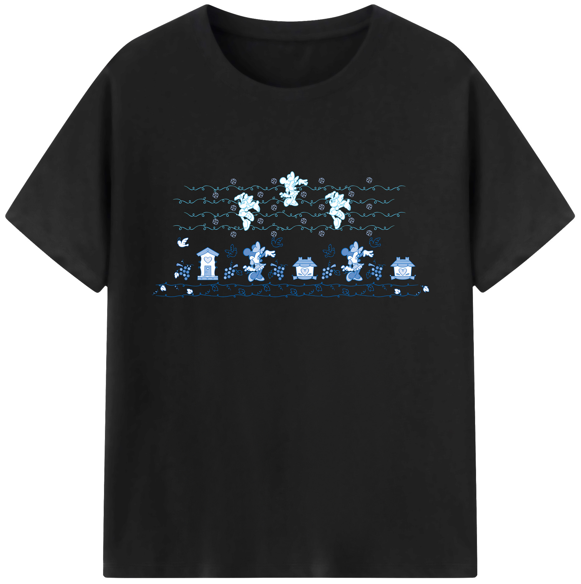 ミッキーマウス Mickey Mouse 綿100％ メンズ半袖Tシャツ｜肌触りやわらか＆通気性