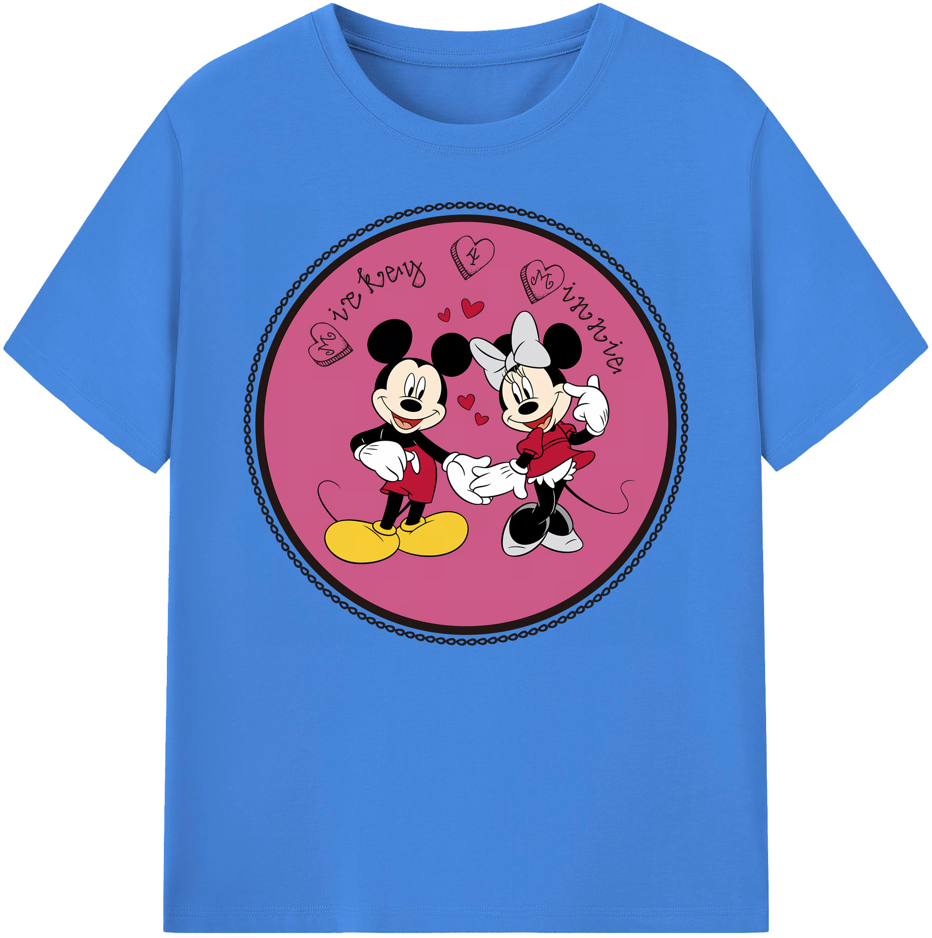ミッキーマウス Mickey Mouse 綿100％ メンズ半袖Tシャツ｜肌触りやわらか＆通気性