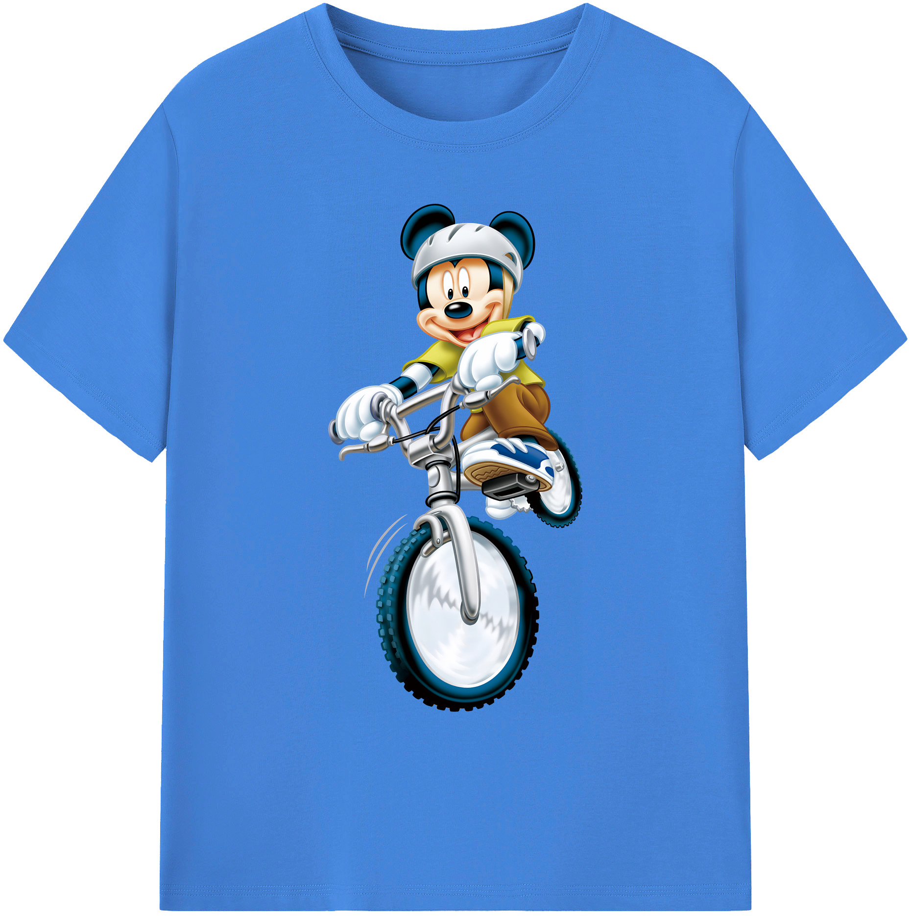 ミッキーマウス Mickey Mouse 綿100％ メンズ半袖Tシャツ｜肌触りやわらか＆通気性