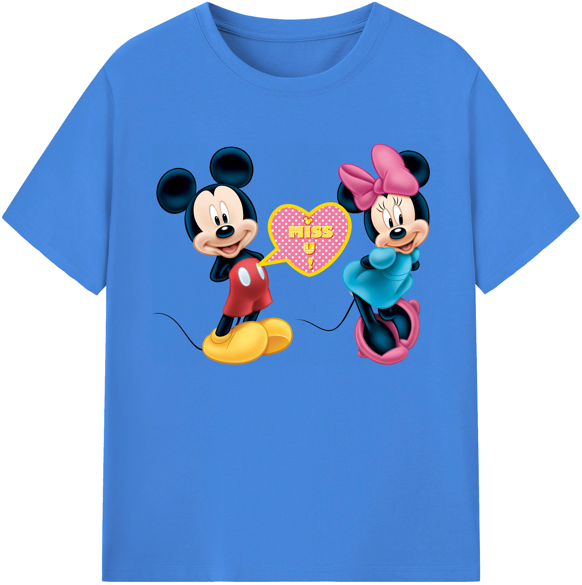 ミッキーマウス Mickey Mouse 綿100％ メンズ半袖Tシャツ｜肌触りやわらか＆通気性