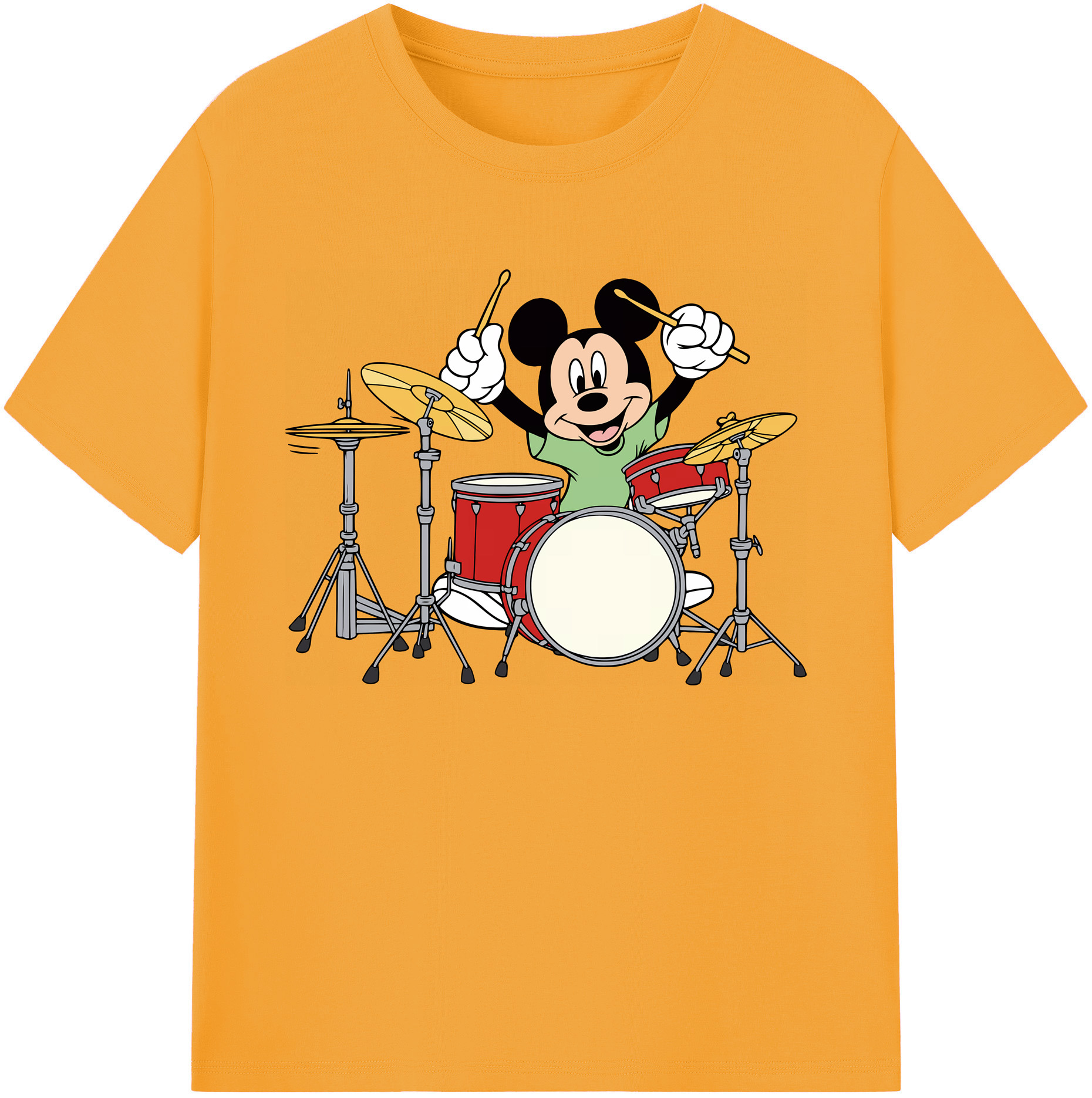 ミッキーマウス Mickey Mouse 綿100％ メンズ半袖Tシャツ｜肌触りやわらか＆通気性
