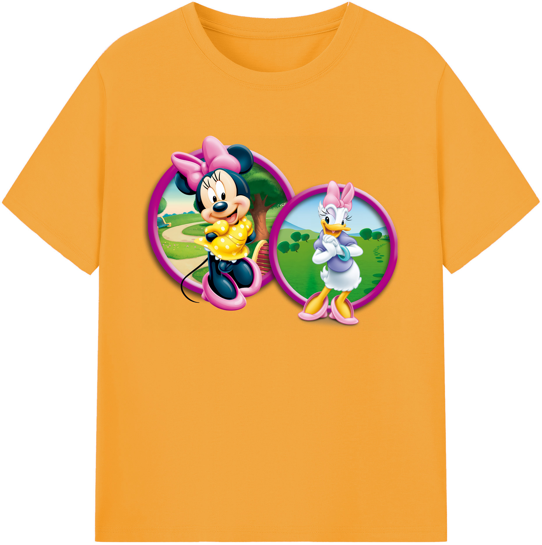 ミッキーマウス Mickey Mouse 綿100％ メンズ半袖Tシャツ｜肌触りやわらか＆通気性