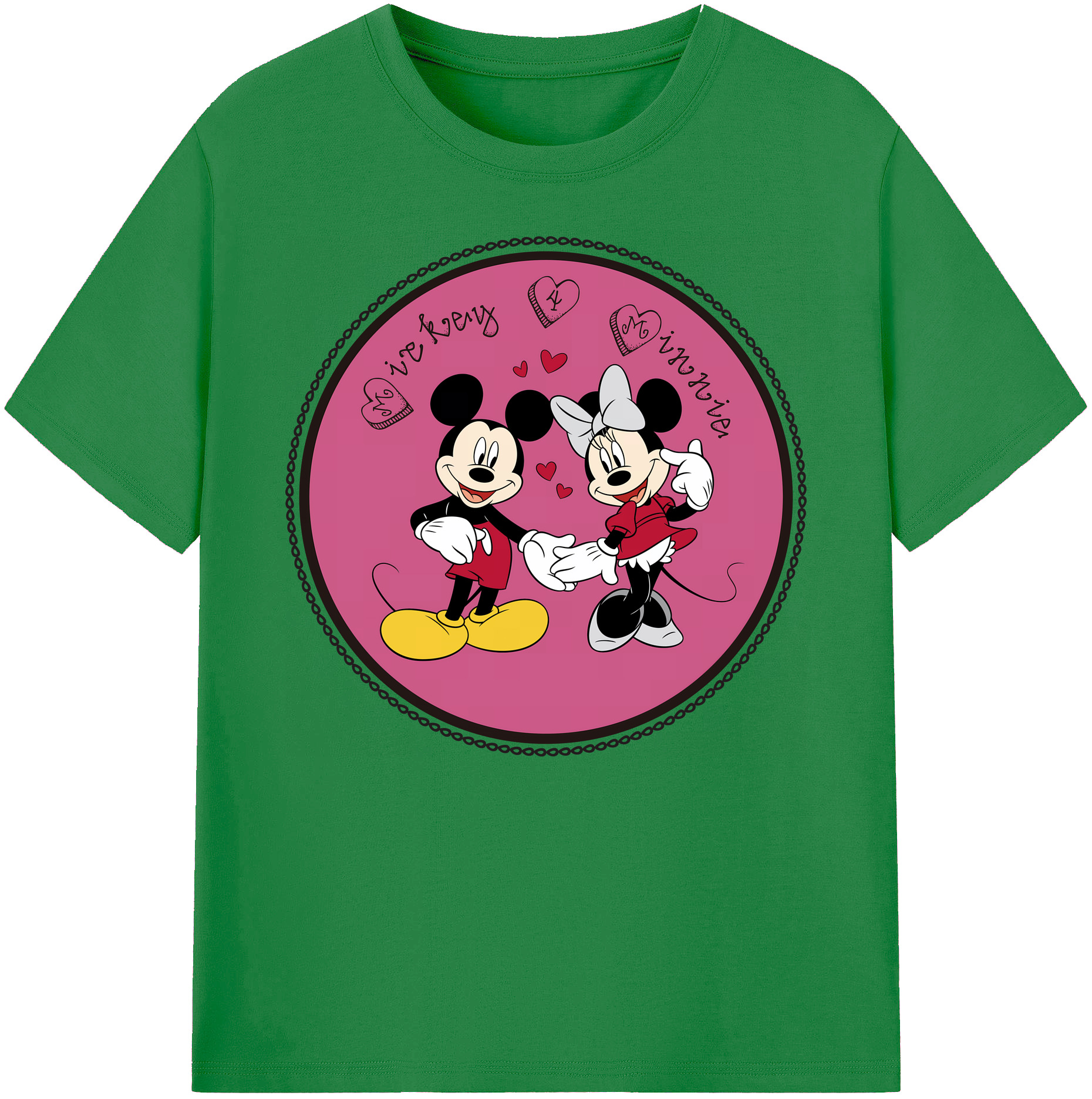 ミッキーマウス Mickey Mouse 綿100％ メンズ半袖Tシャツ｜肌触りやわらか＆通気性