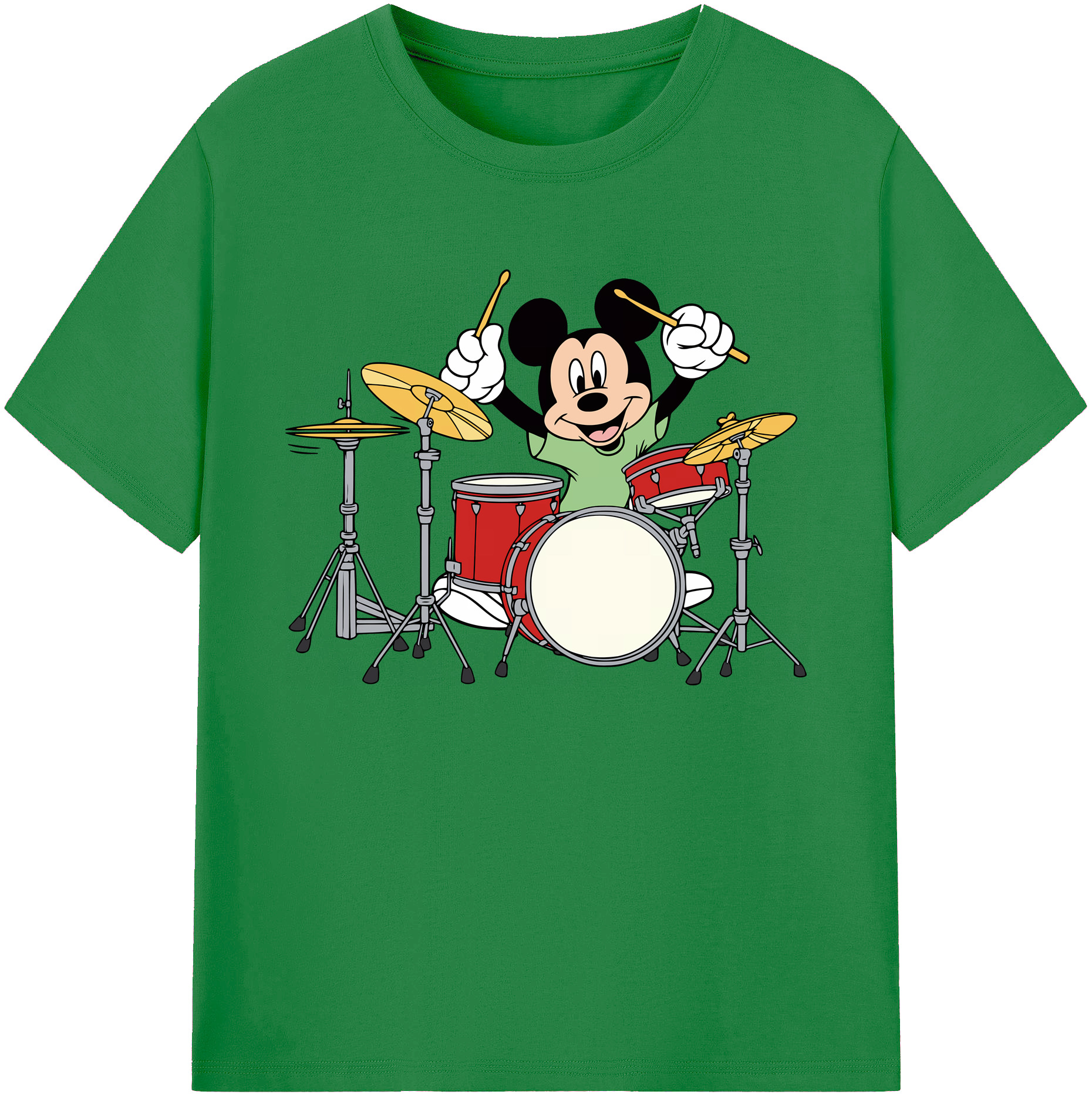 ミッキーマウス Mickey Mouse 綿100％ メンズ半袖Tシャツ｜肌触りやわらか＆通気性