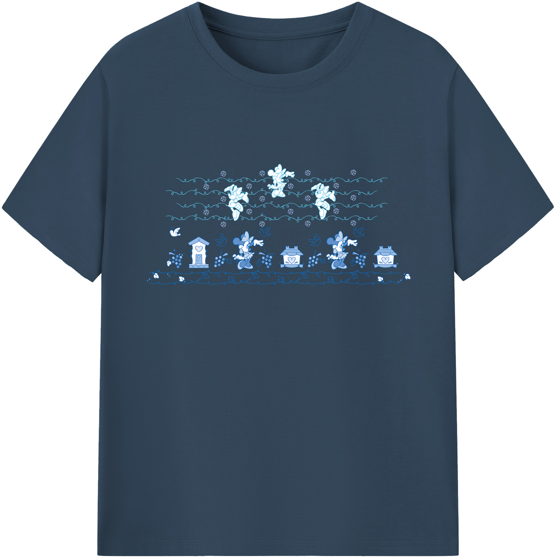 ミッキーマウス Mickey Mouse 綿100％ メンズ半袖Tシャツ｜肌触りやわらか＆通気性