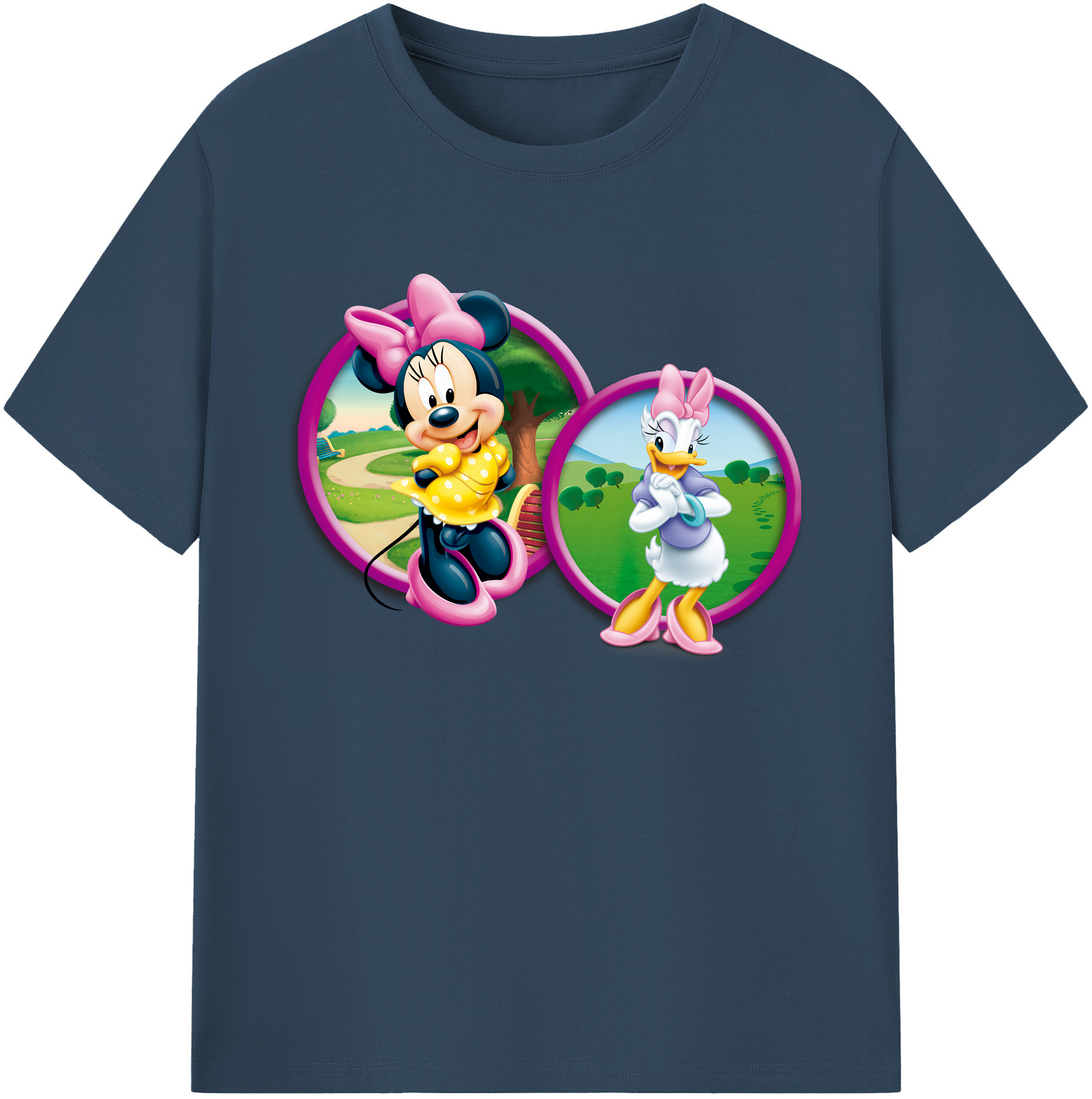 ミッキーマウス Mickey Mouse 綿100％ メンズ半袖Tシャツ｜肌触りやわらか＆通気性