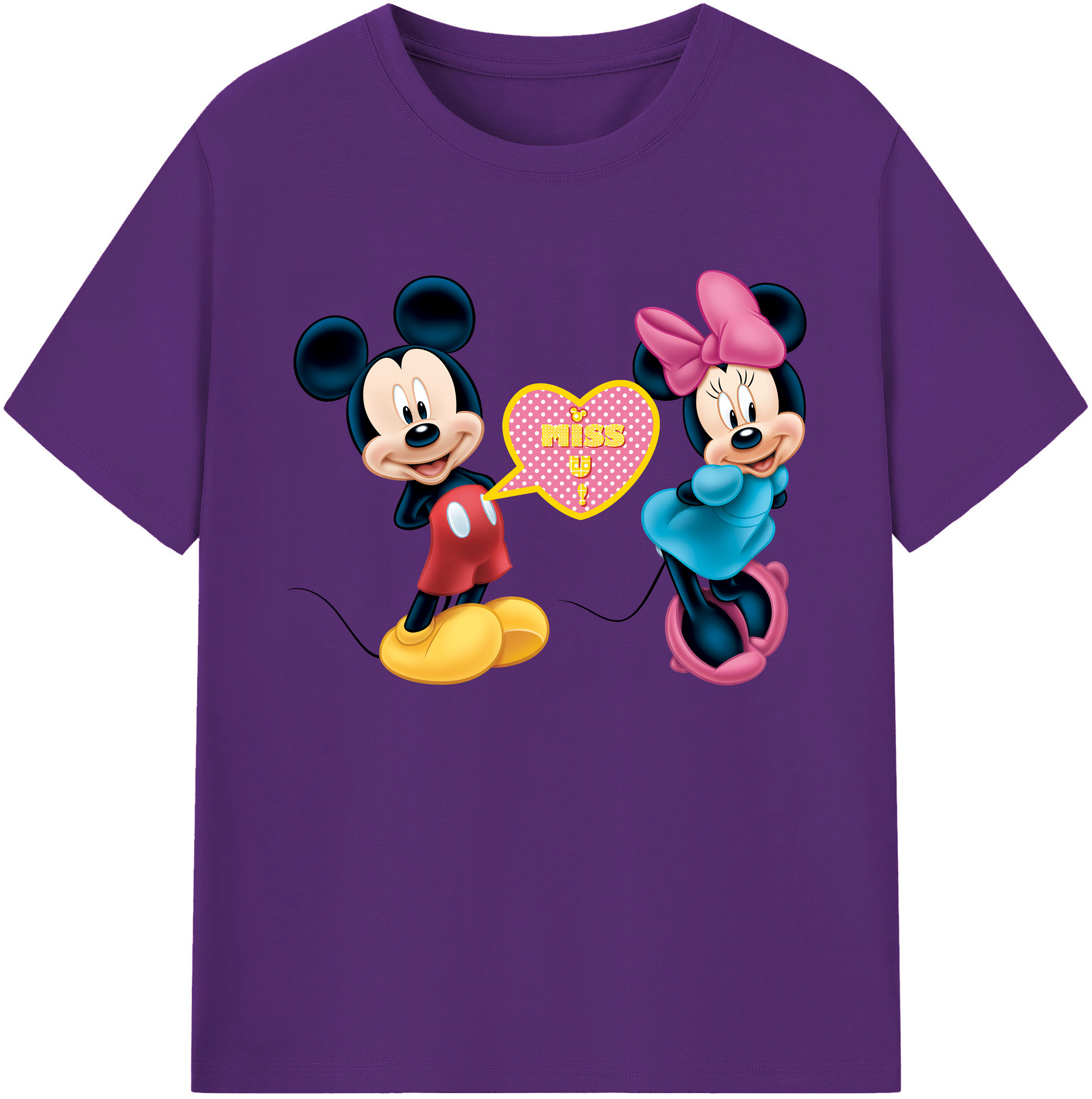 ミッキーマウス Mickey Mouse 綿100％ メンズ半袖Tシャツ｜肌触りやわらか＆通気性